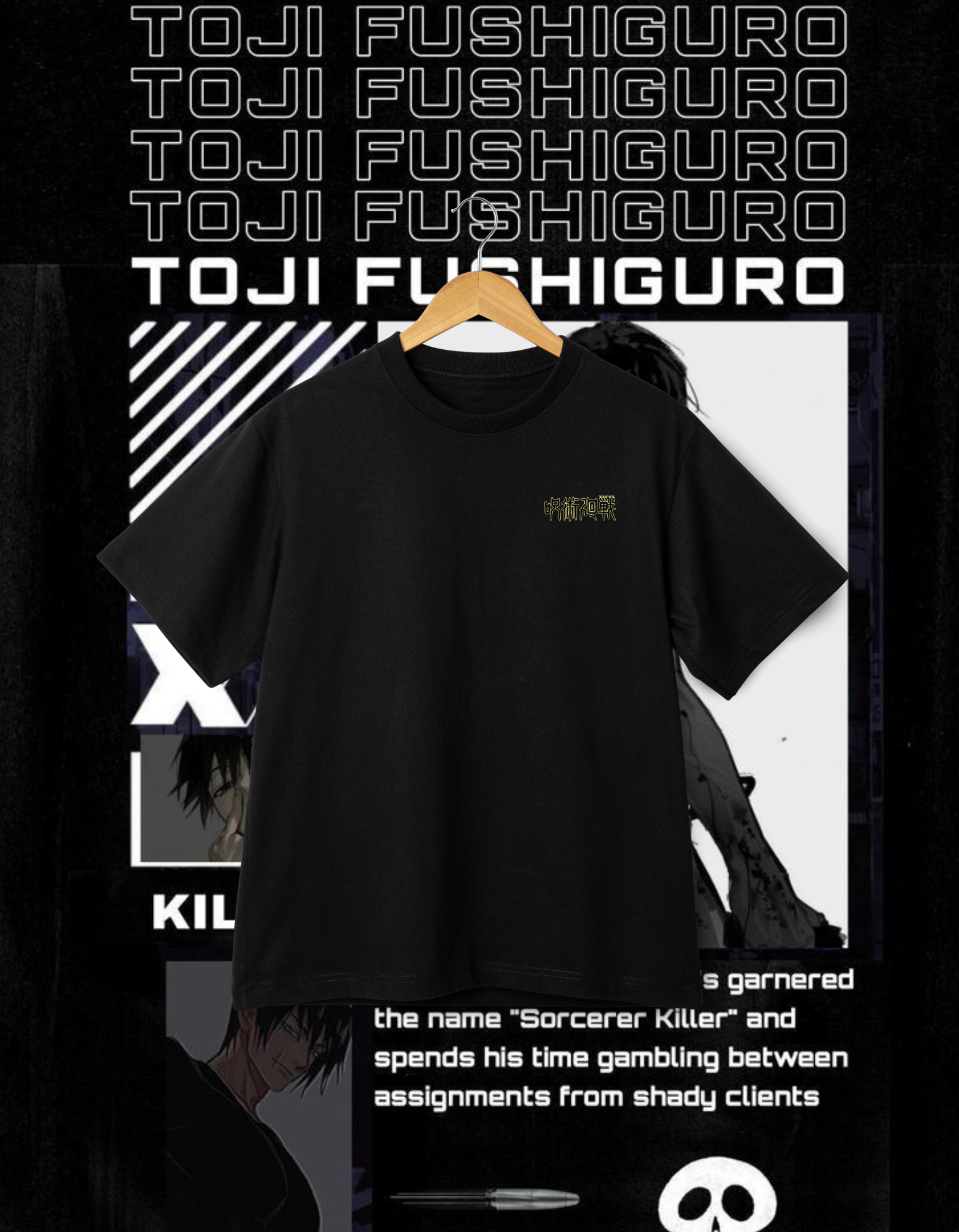 Jujutsu Kaisen Toji Fushiguro T-shirt - Sorcerer Killer