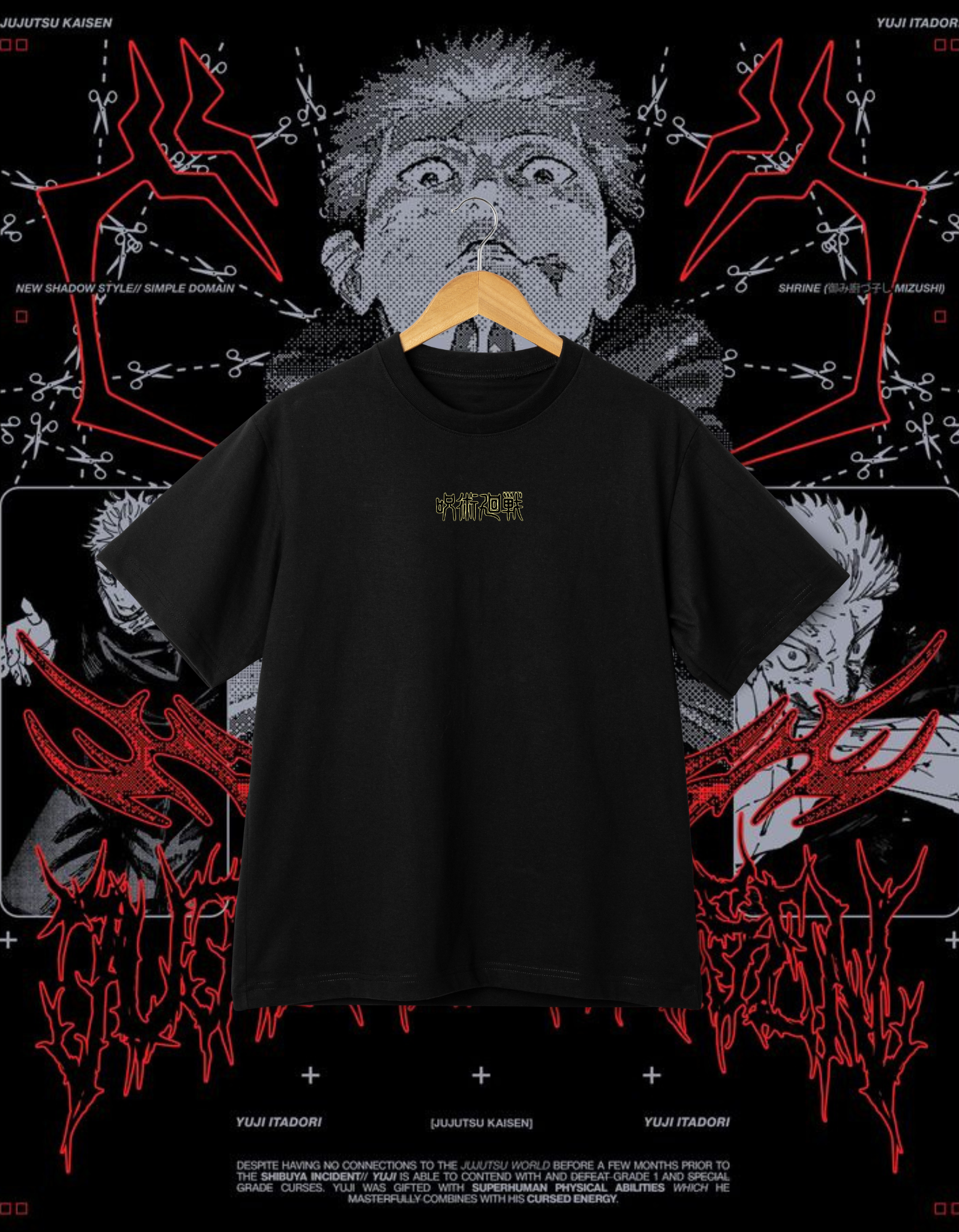 Jujutsu Kaisen Itadori Sukuna Graphic T-shirt