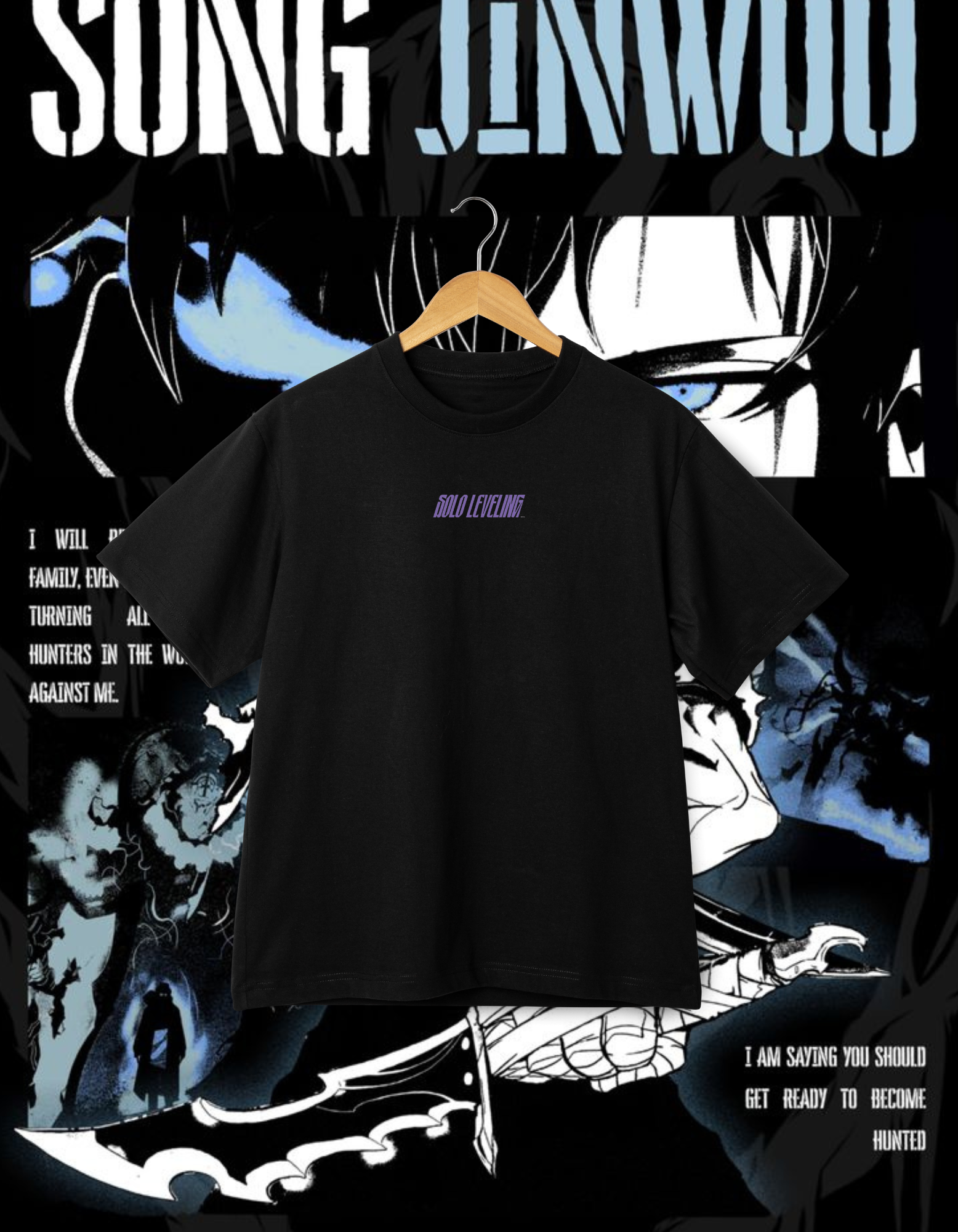 Solo Leveling Sung Jinwoo Anime T-shirt