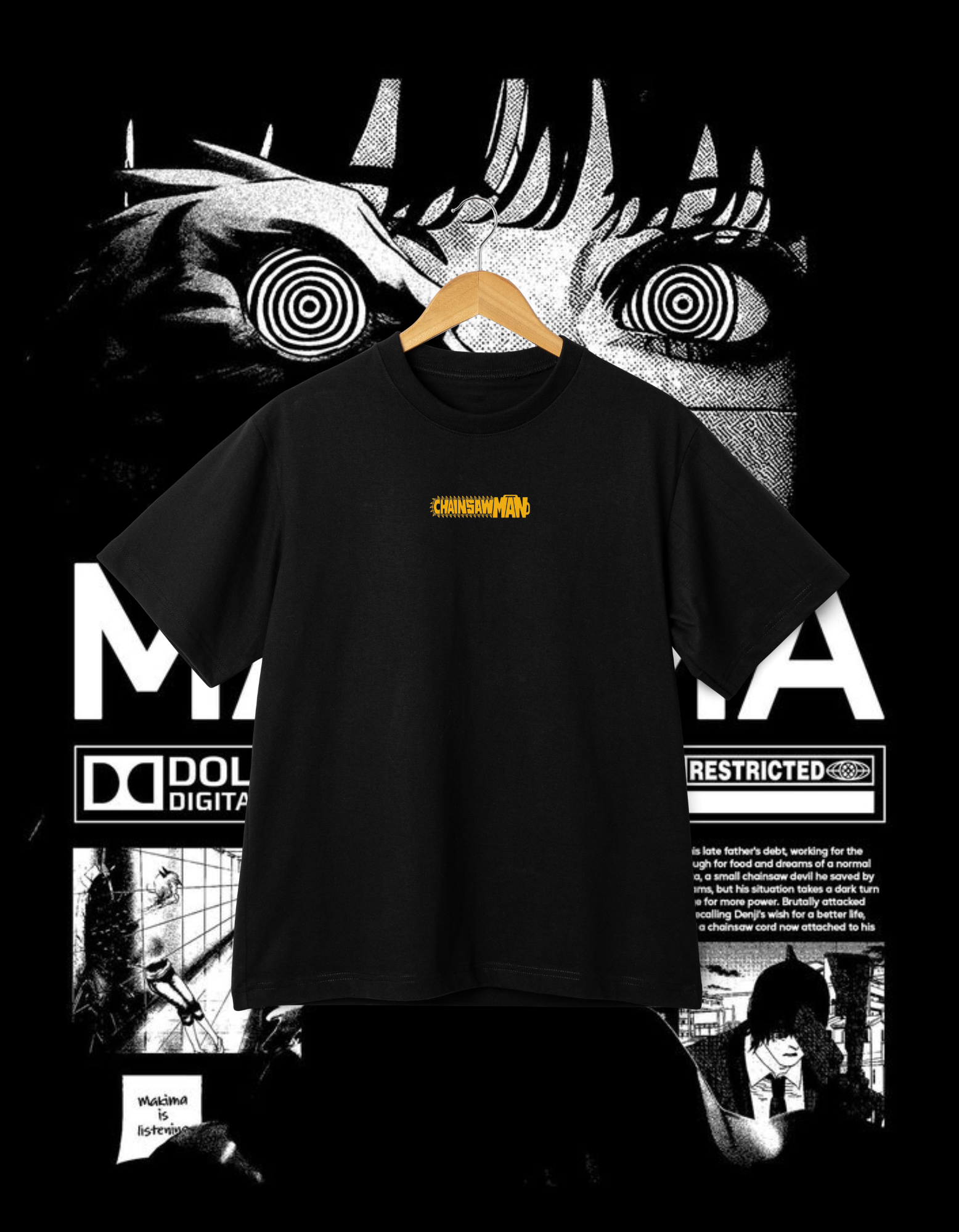 Chainsaw Man Makima "Makima Is Listening" T-Shirt