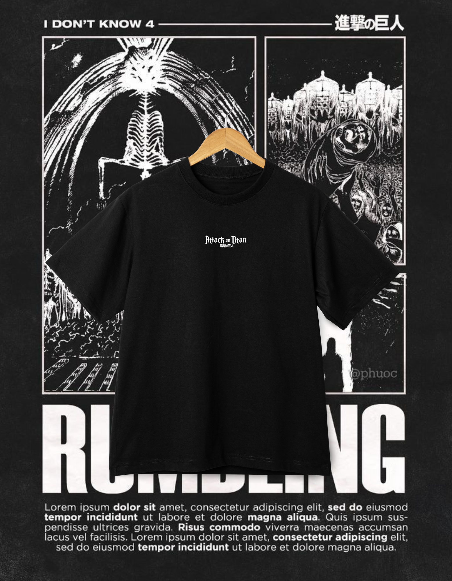 Attack on Titan Rumbling "I Don't Know 4" T-Shirt