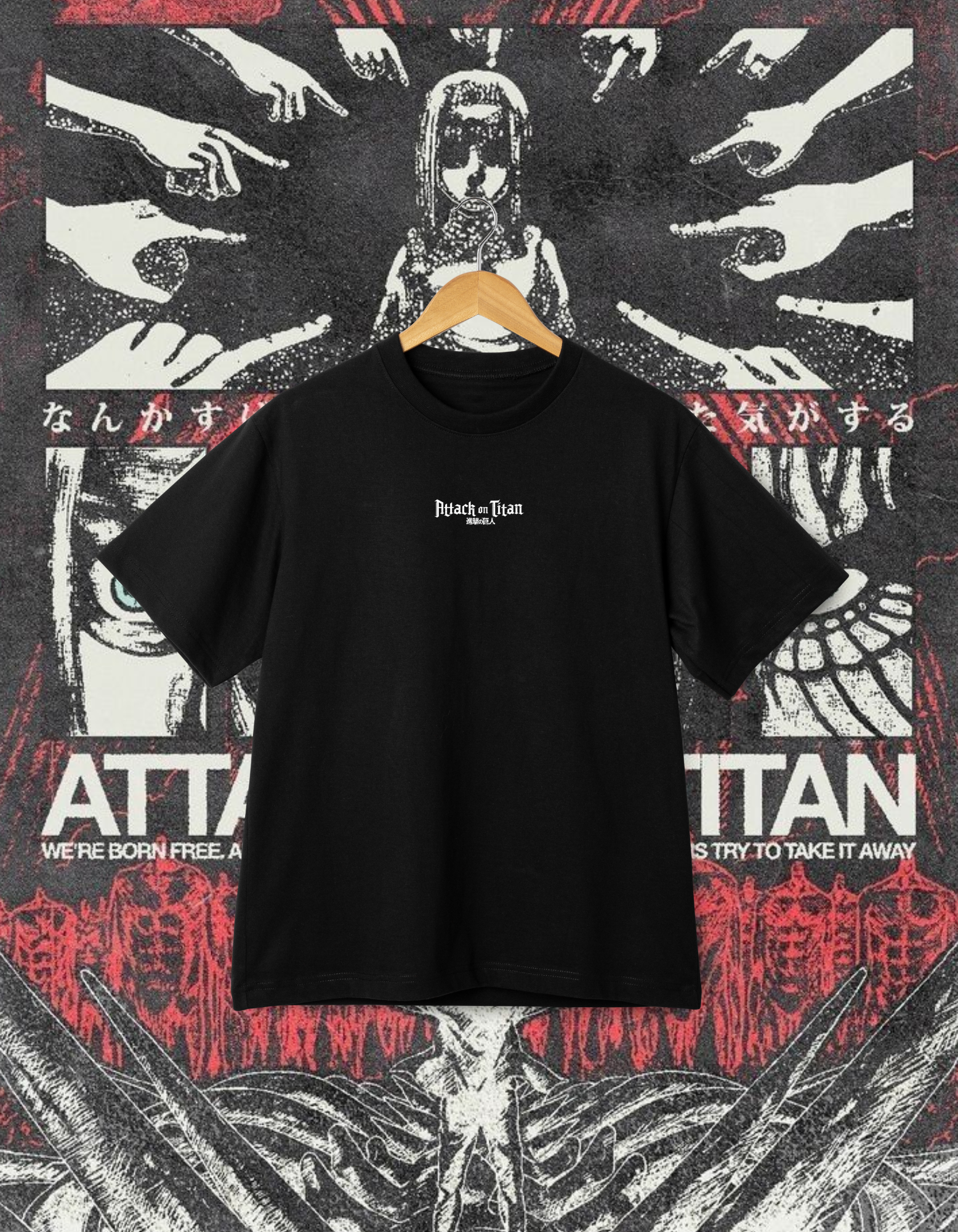 Attack on Titan "We're Born Free" T-Shirt