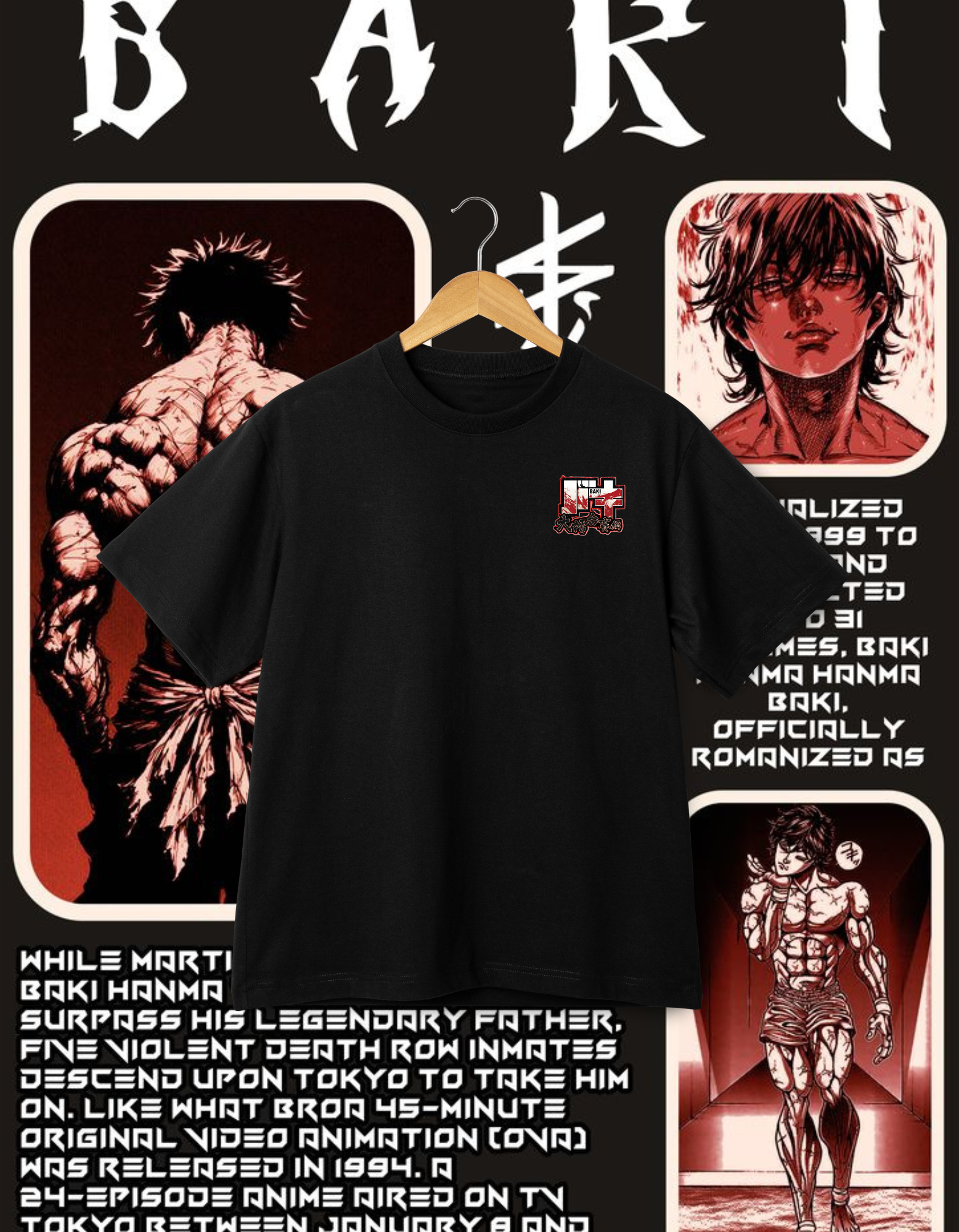 Baki Hanma "The Strongest Creature" Graphic T-Shirt