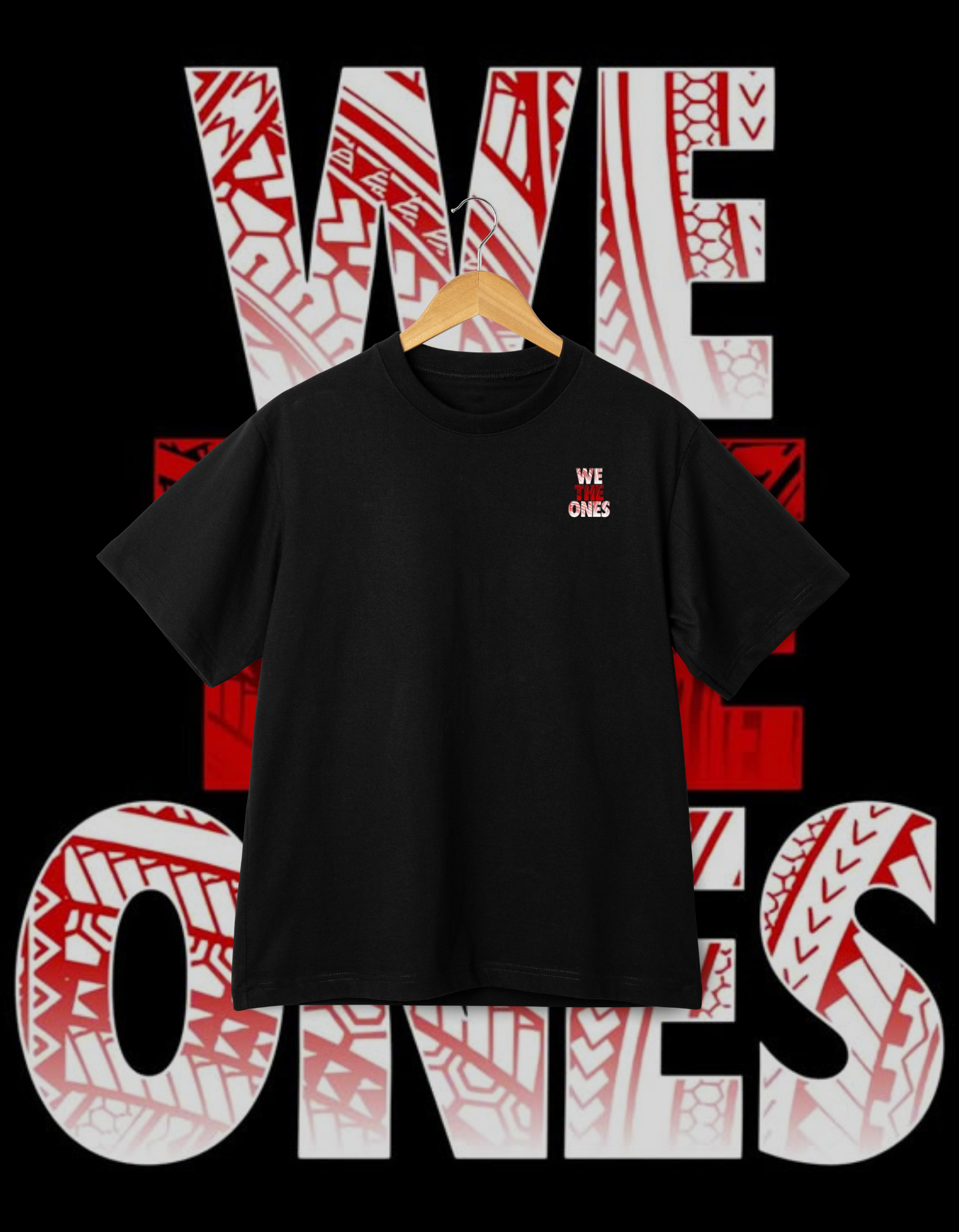 The Bloodline "We The Ones" Tribal Print Samoan Wrestling T-Shirt