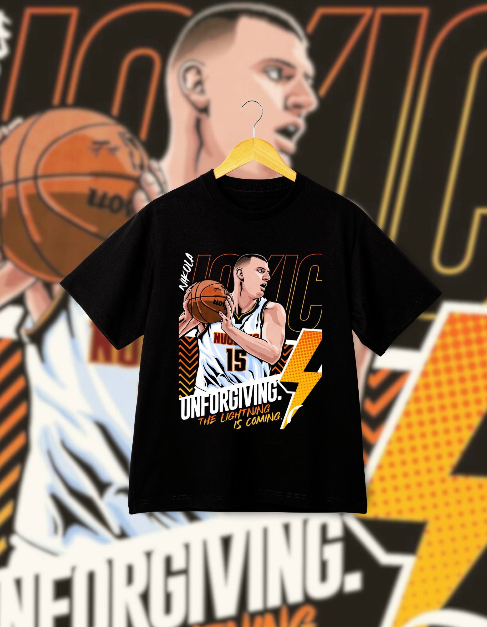 Nikola Jokic "Unforgiving" Drop Shoulder T-Shirt
