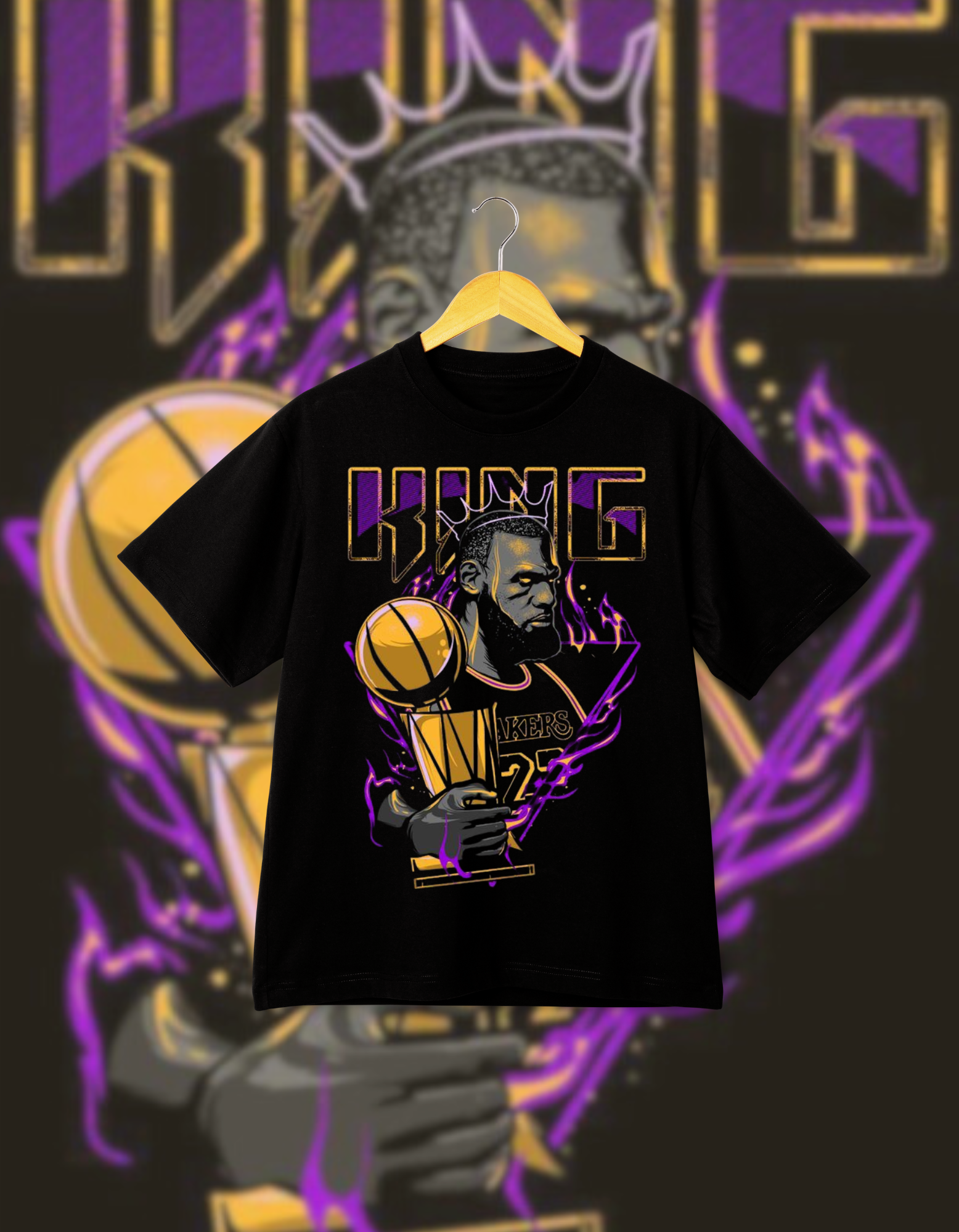 LeBron James "The King" Trophy Drop Shoulder T-Shirt
