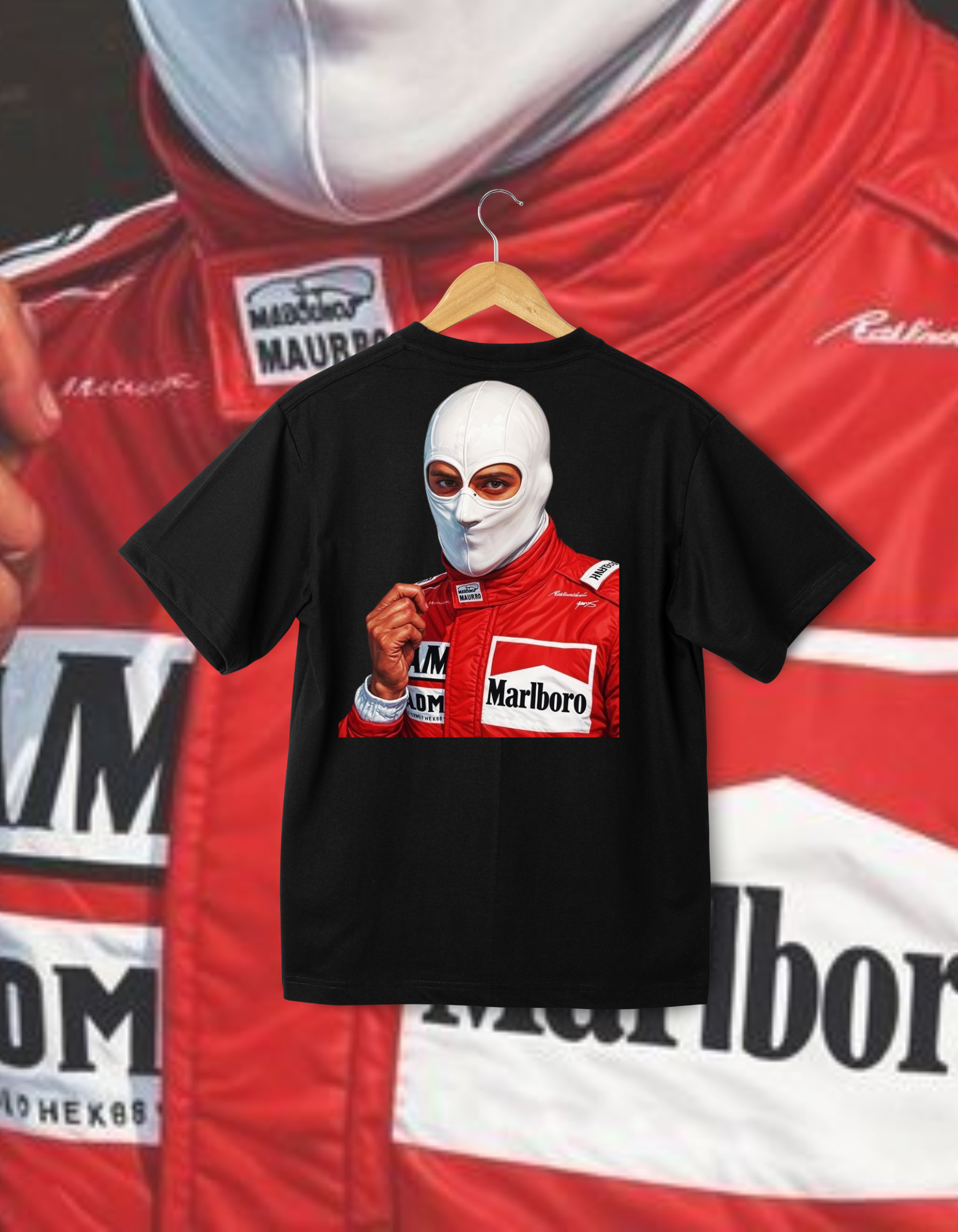 Niki Lauda F1 Legend Tribute T-Shirt - Ferrari & McLaren