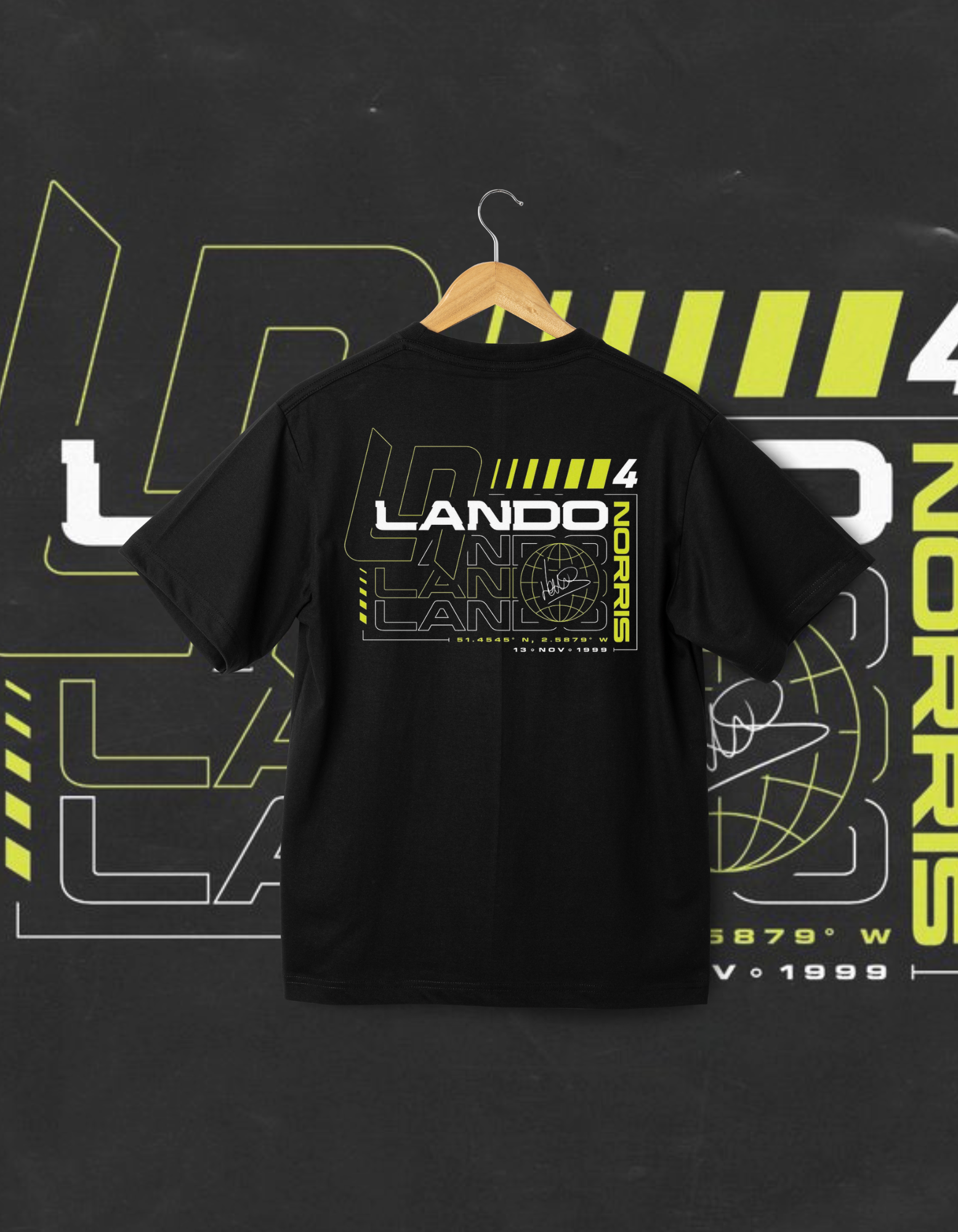 Lando Norris F1 Tribute Oversized T-Shirt
