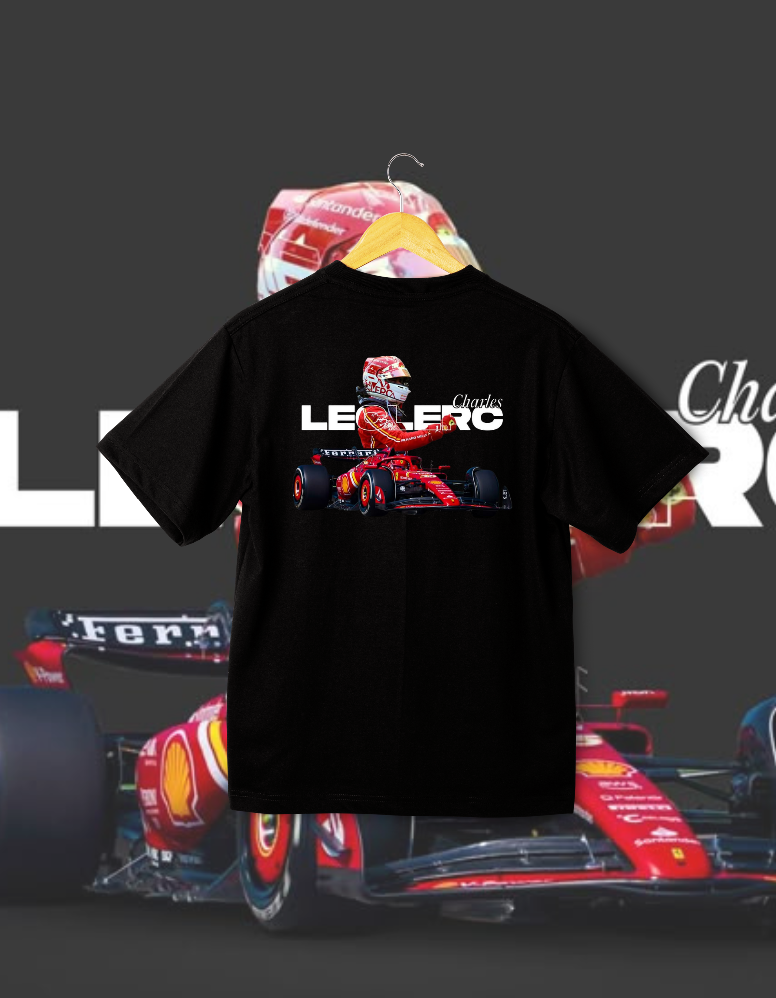 Charles Leclerc #16 Scuderia Ferrari Oversized T-Shirt