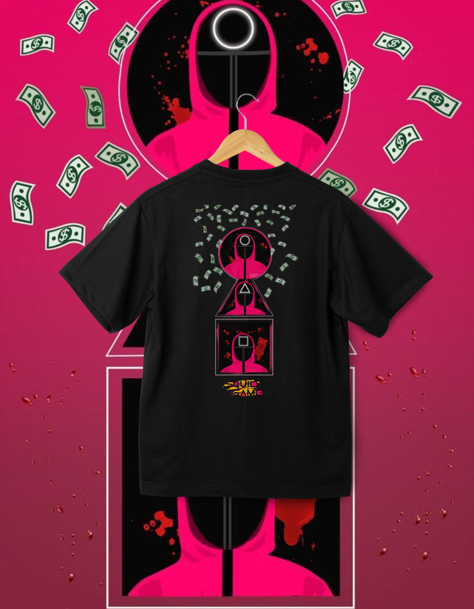 Squid Game Masked Guard Graphic T-Shirt