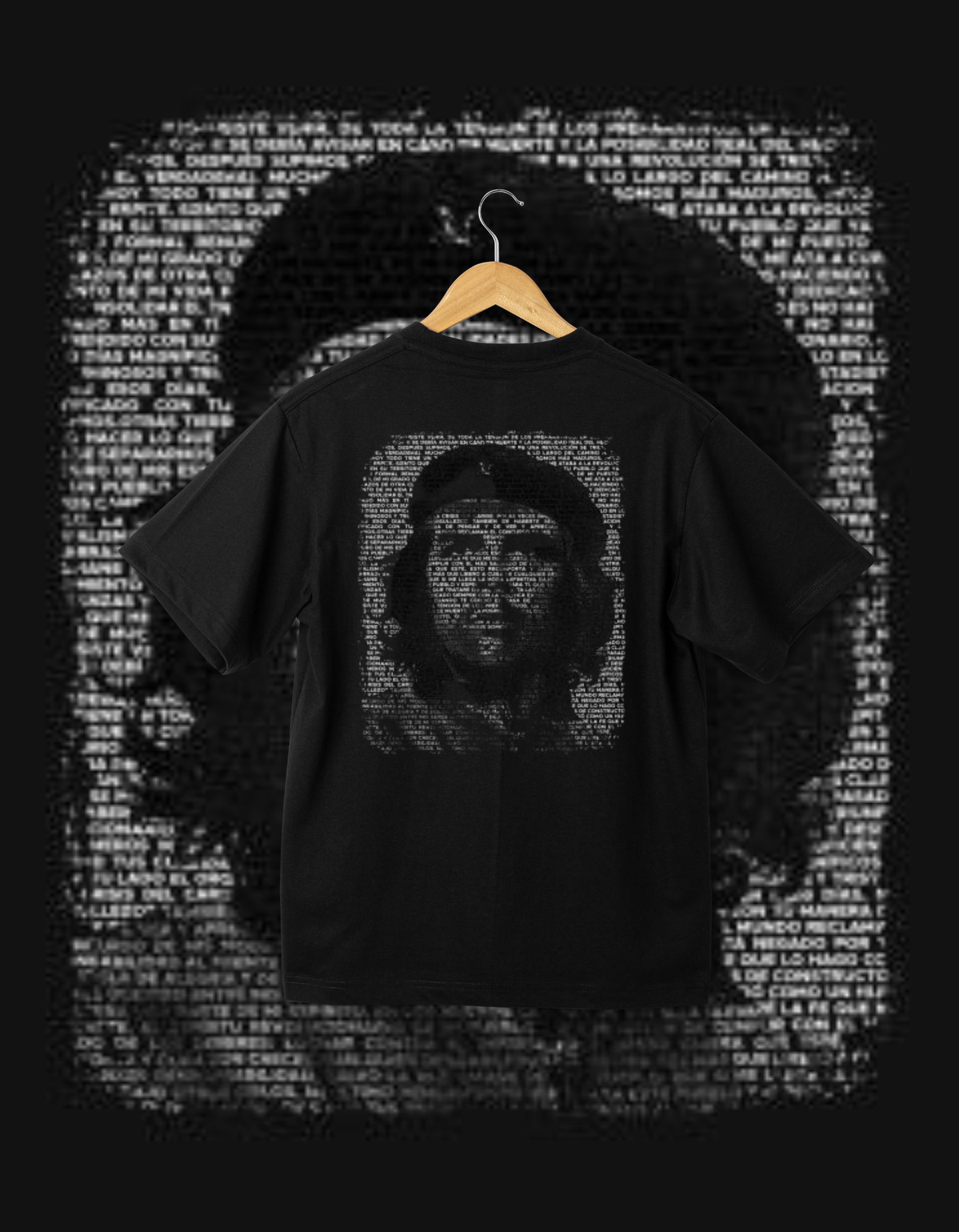 Che Guevara Typography Portrait T-Shirt