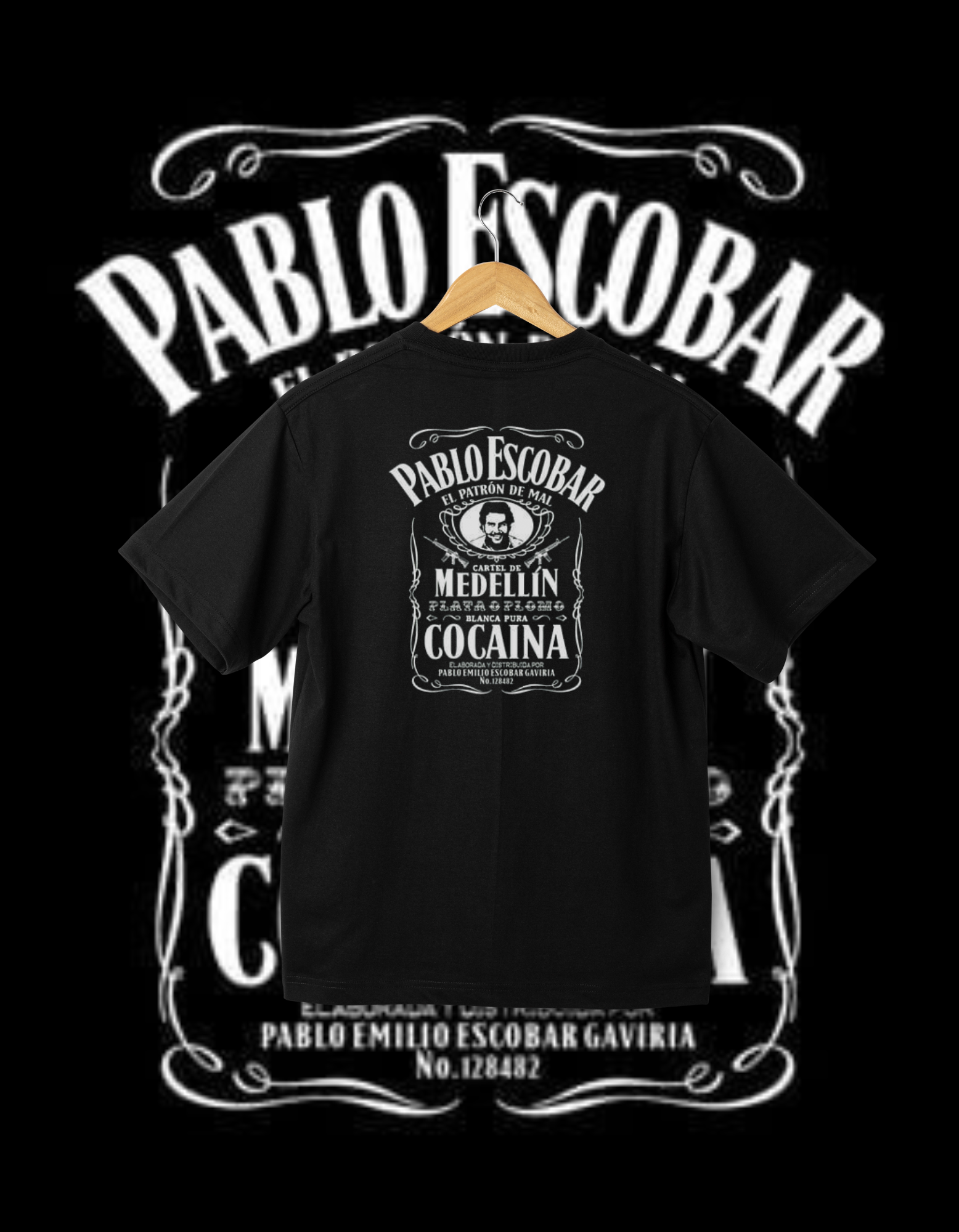 Pablo Escobar Narcos Inspired Graphic T-Shirt