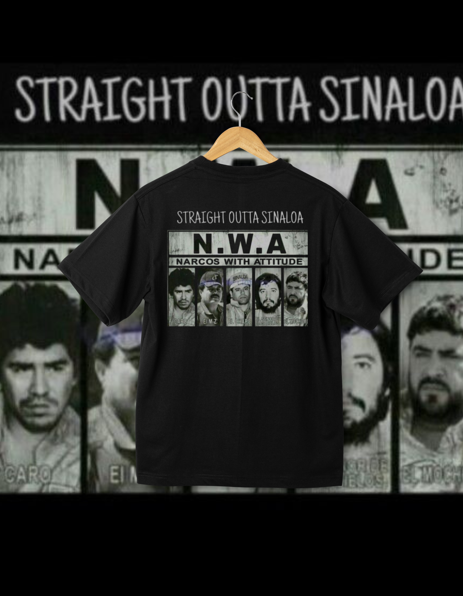 Straight Outta Sinaloa N.W.A Narcos-Inspired Graphic T-Shirt