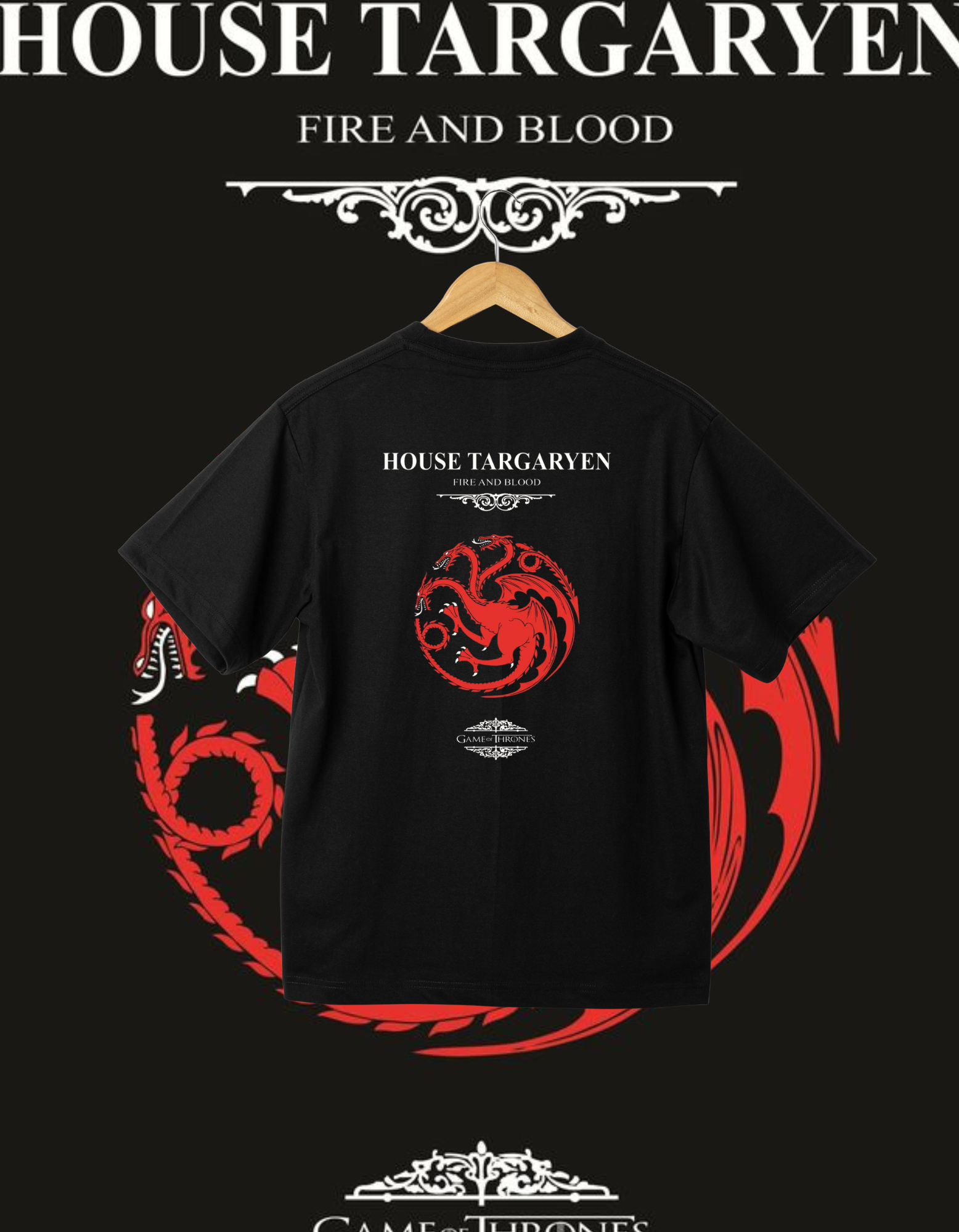 House Targaryen Fire and Blood T-Shirt