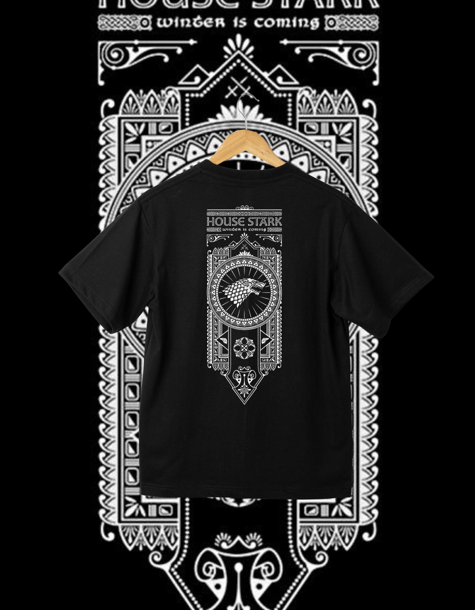 House Stark Game of Thrones Art T-Shirt