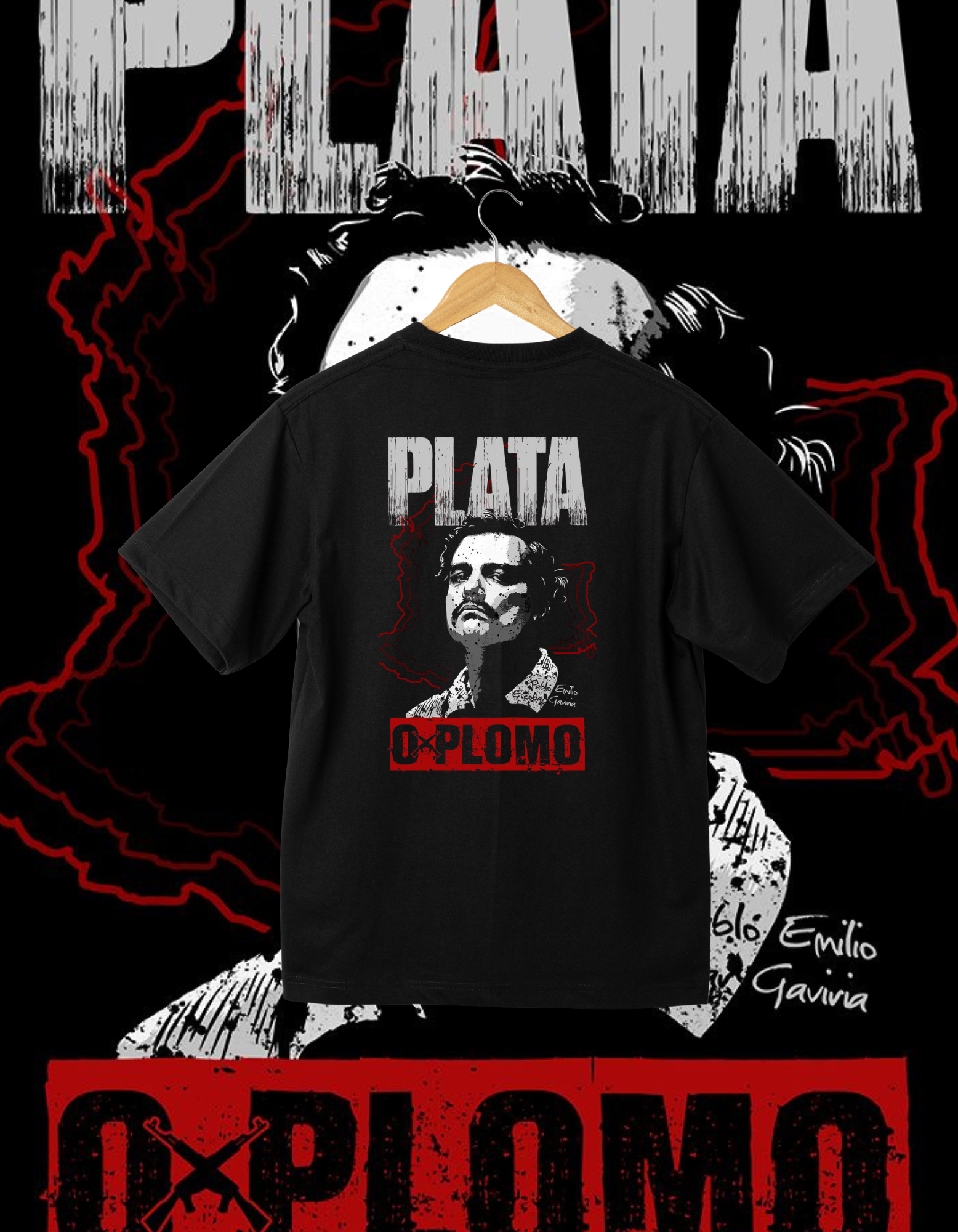 Narcos Pablo Escobar Plata o Plomo T-Shirt