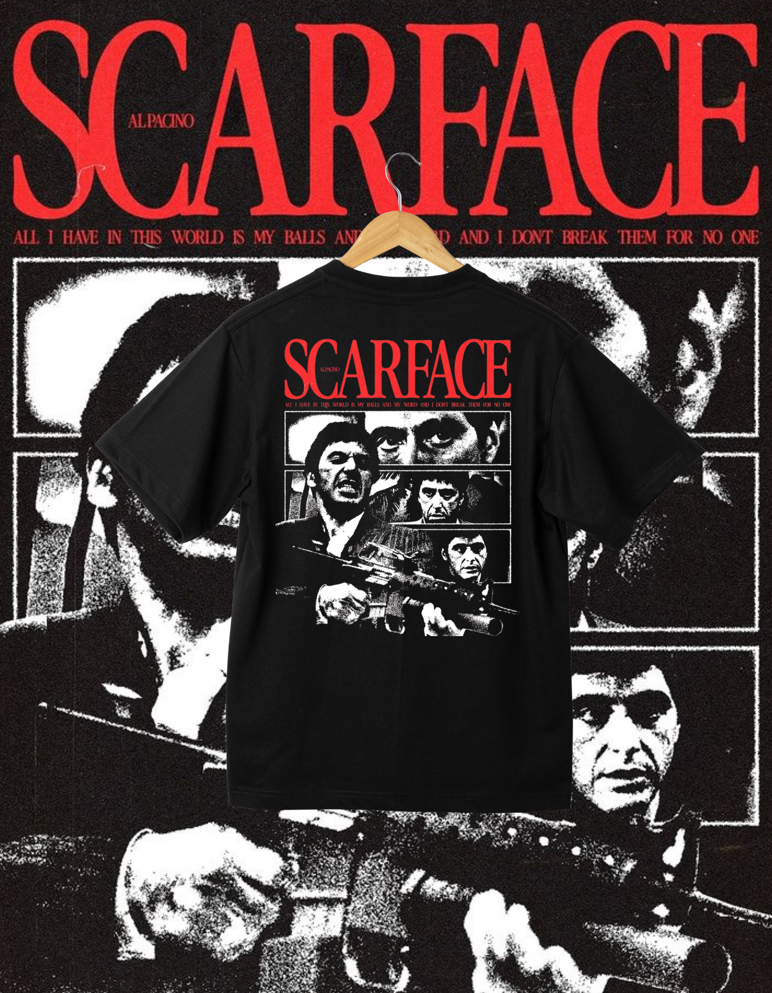 Scarface Al Pacino Graphic T-Shirt