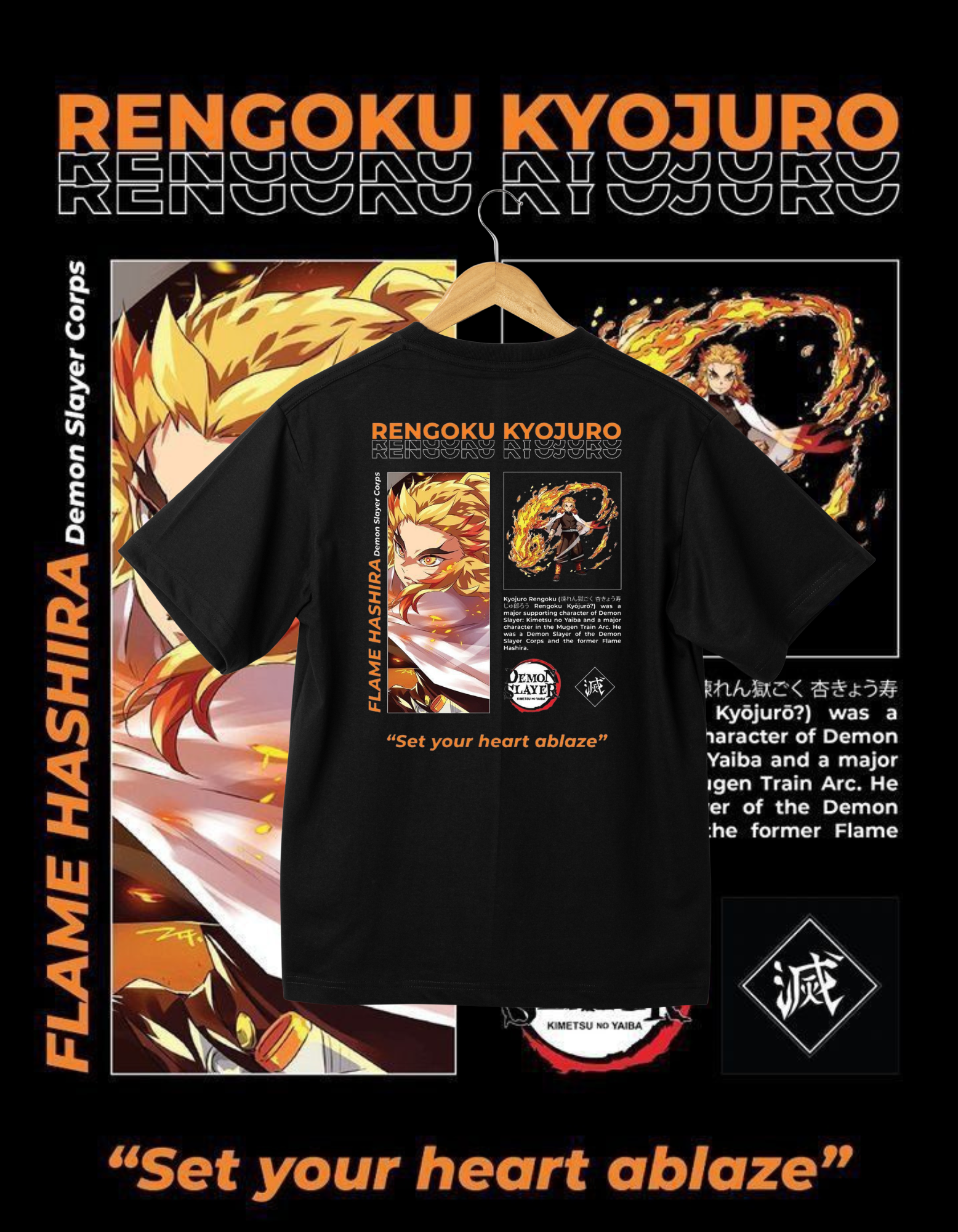 Demon Slayer - Rengoku Kyojuro T-Shirt