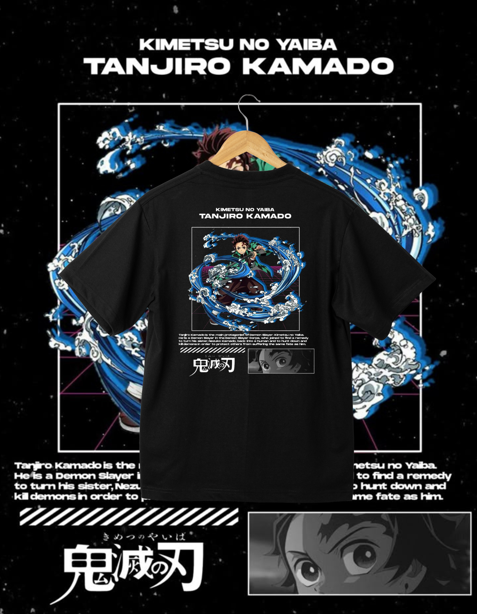 Demon Slayer - Tanjiro Water Breathing T-Shirt