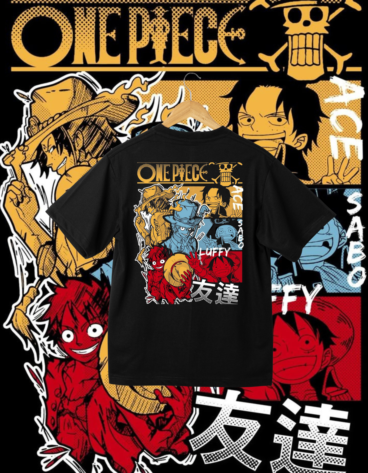 One Piece Ace, Sabo, and Luffy ASL Brothers T-Shirt