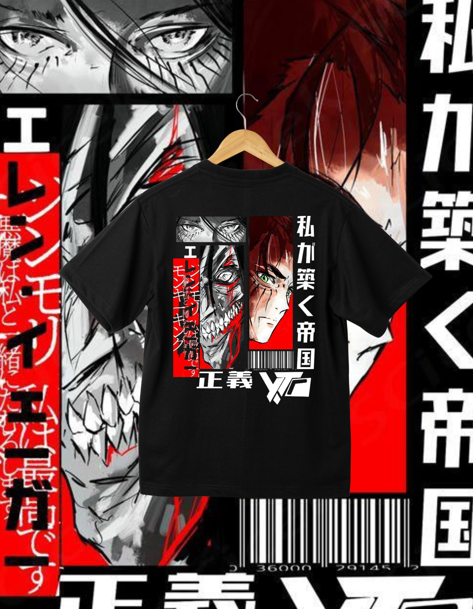 Attack on Titan T-Shirt - Eren Yeager & Attack Titan