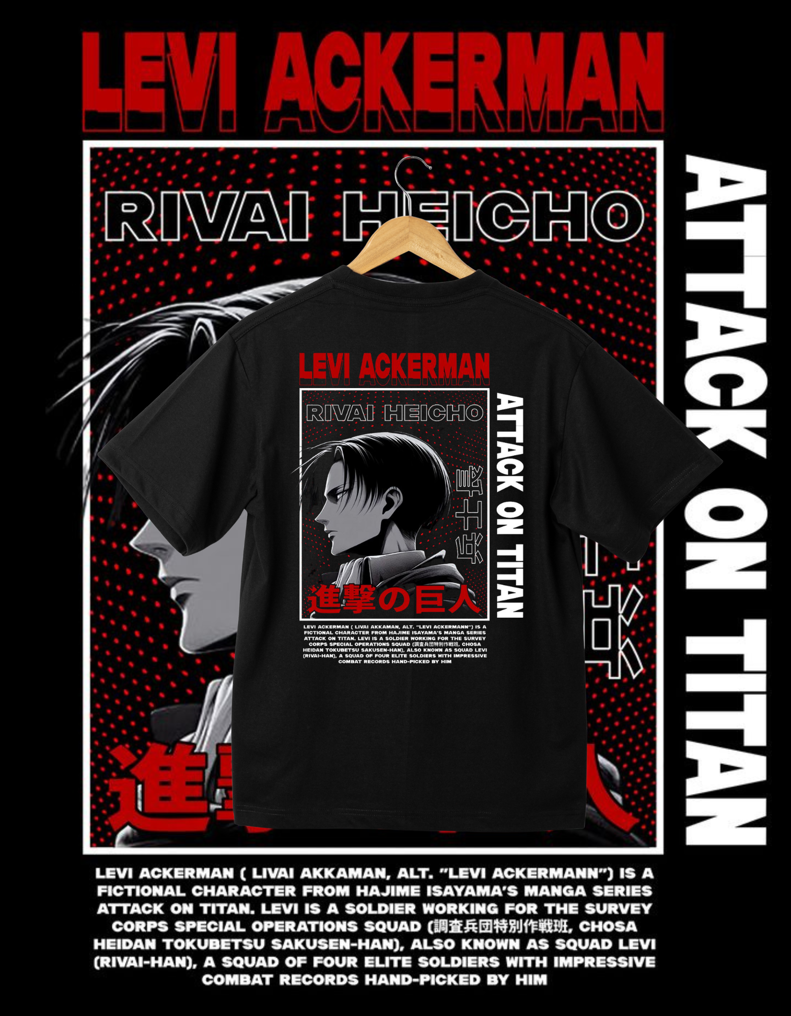 Attack on Titan Levi Ackerman T-Shirt