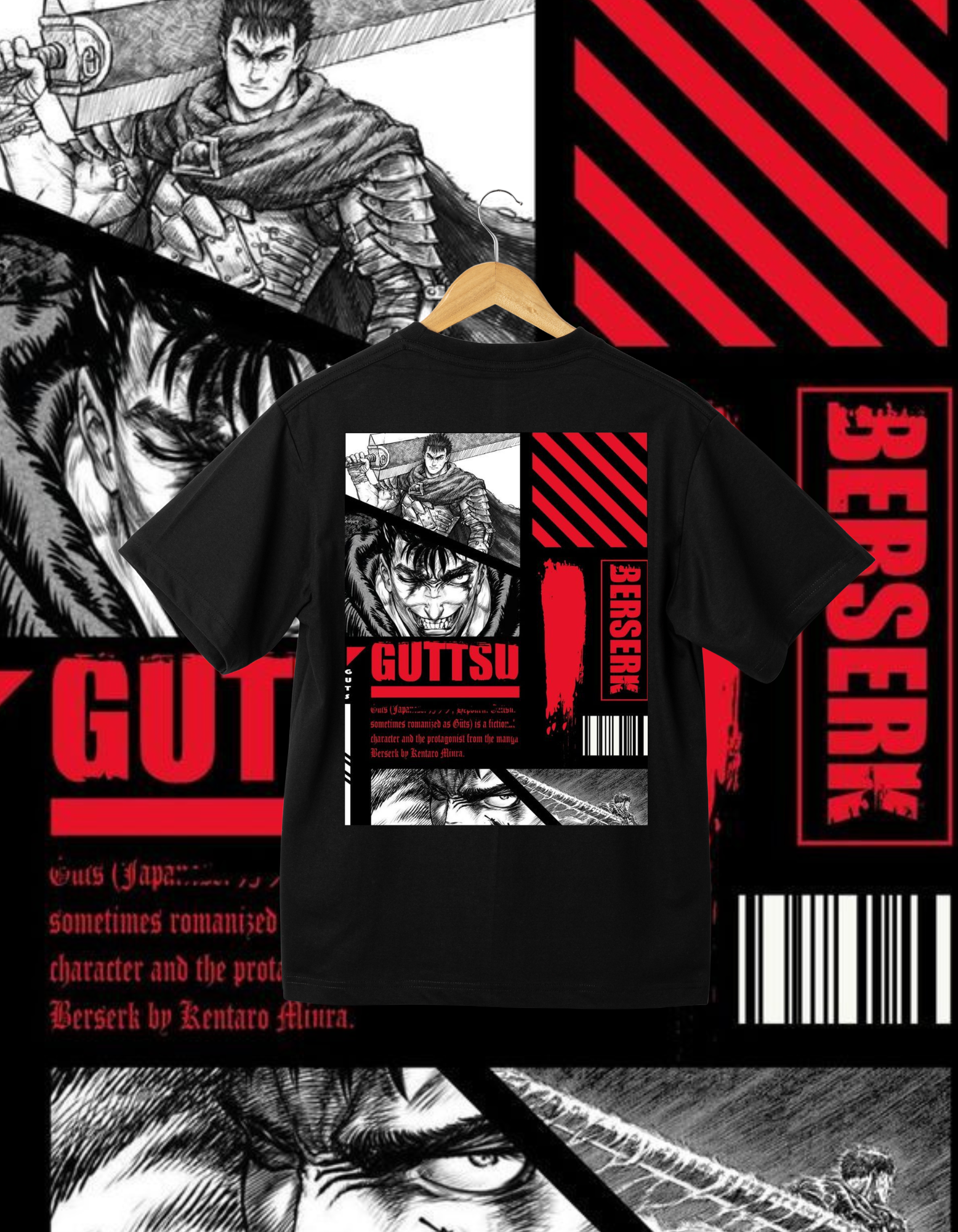 Berserk Guts Branded T-Shirt
