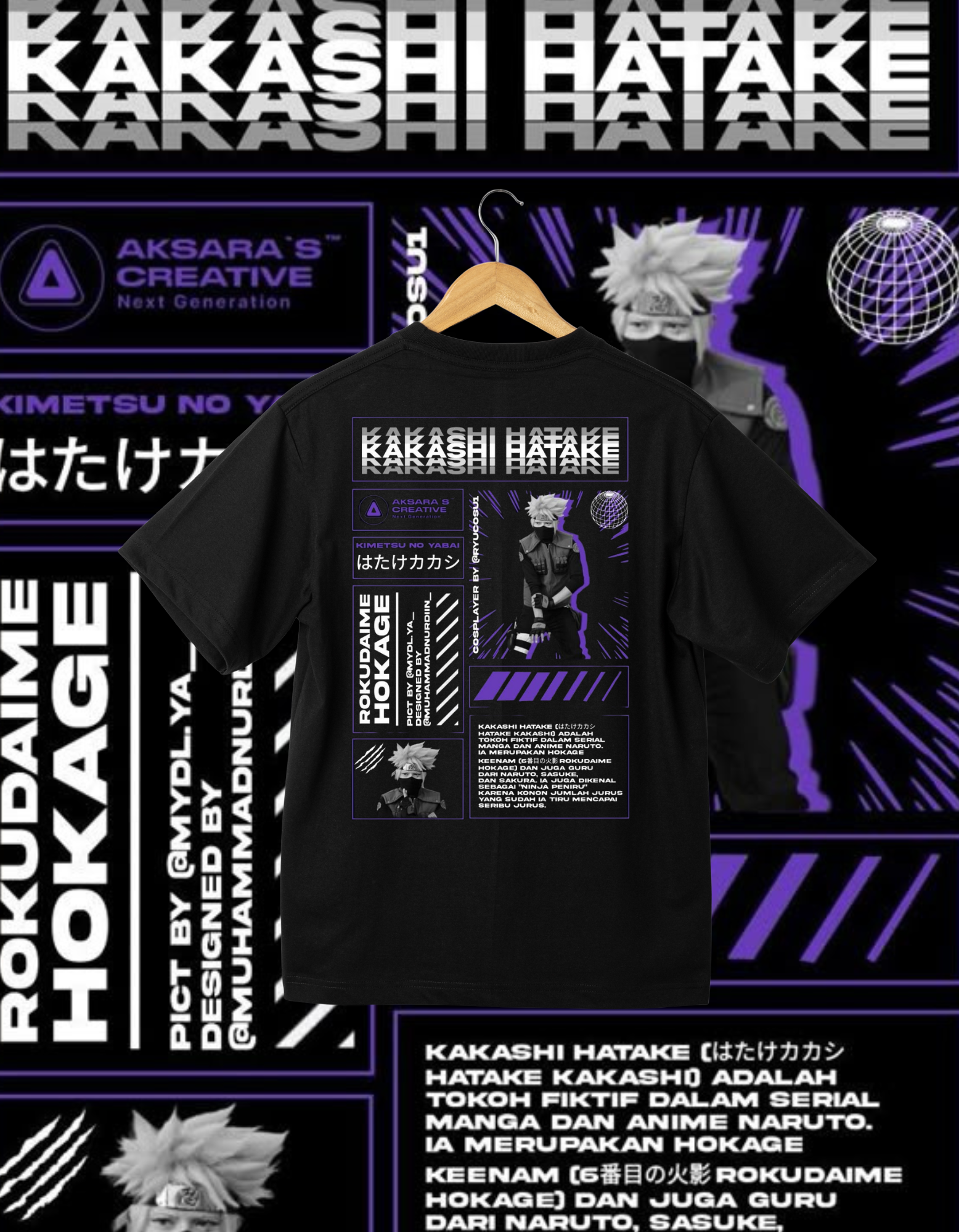Naruto Kakashi Hatake T-shirt - Sixth Hokage