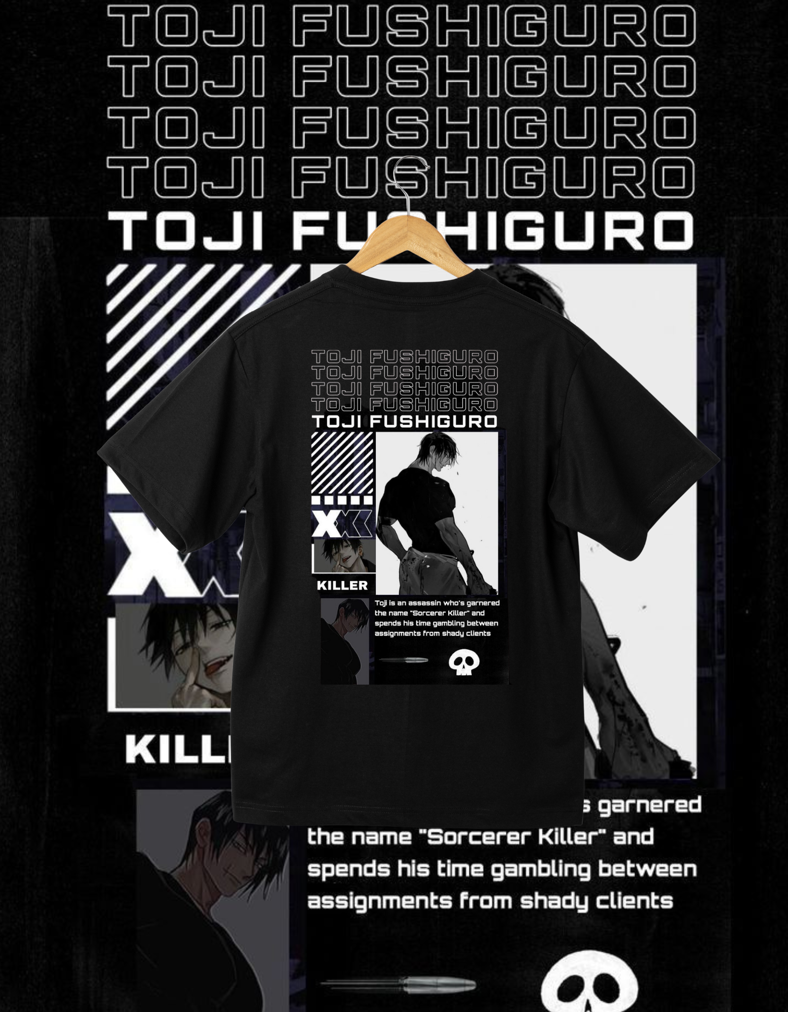 Jujutsu Kaisen Toji Fushiguro T-shirt - Sorcerer Killer