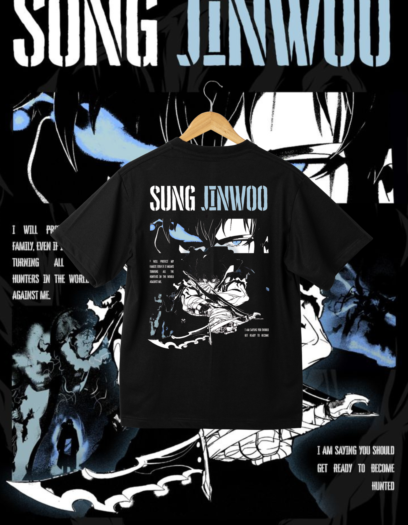Solo Leveling Sung Jinwoo Anime T-shirt