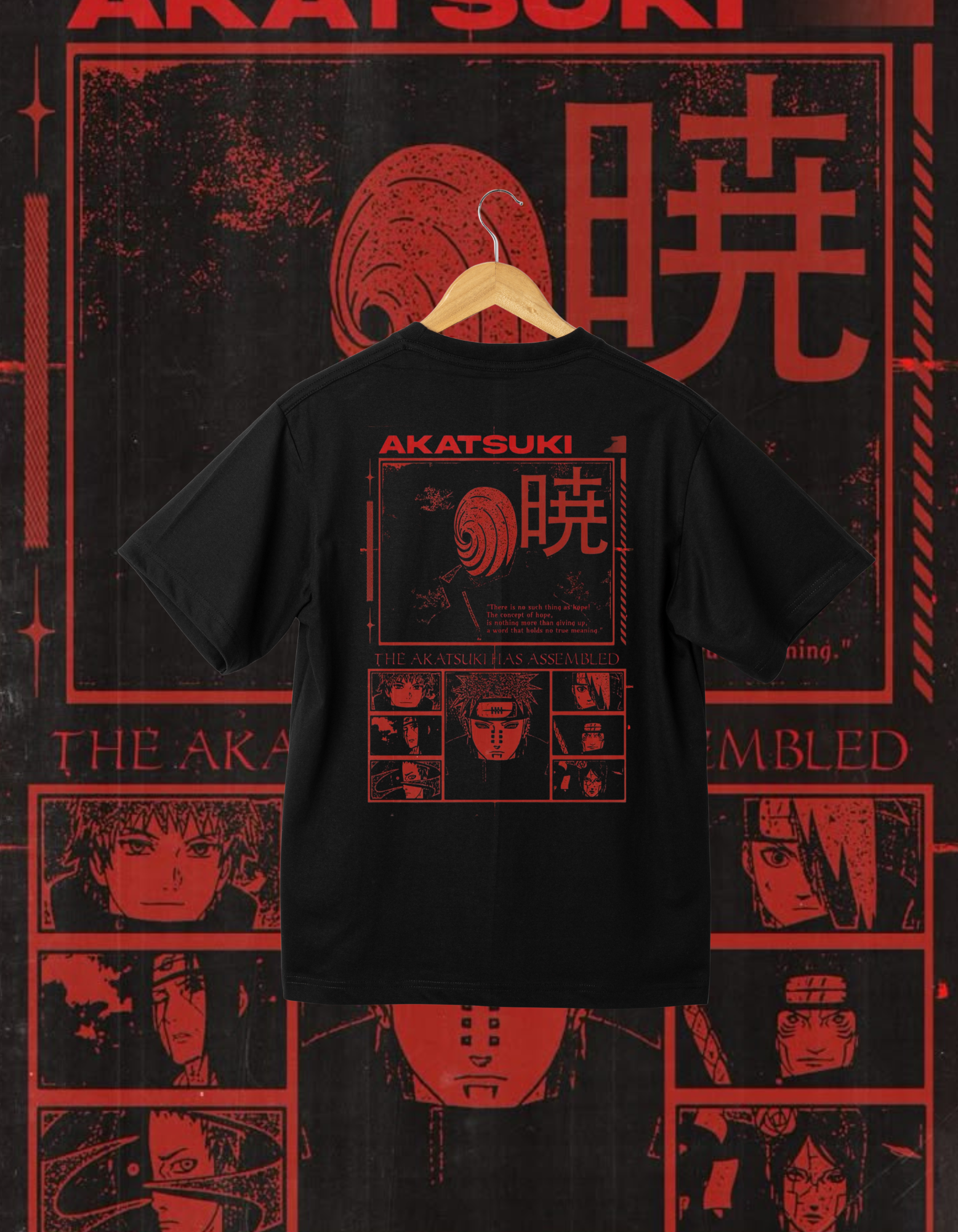 Naruto Akatsuki "The Akatsuki Has Assembled" T-Shirt