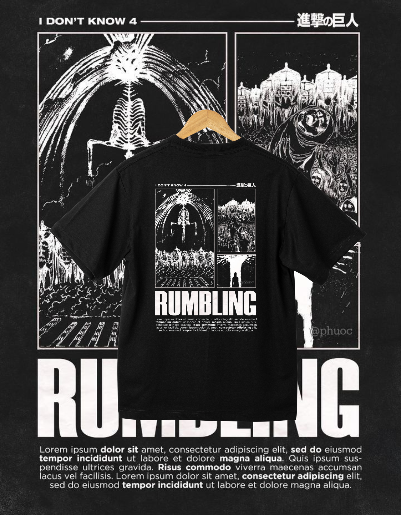 Attack on Titan Rumbling "I Don't Know 4" T-Shirt