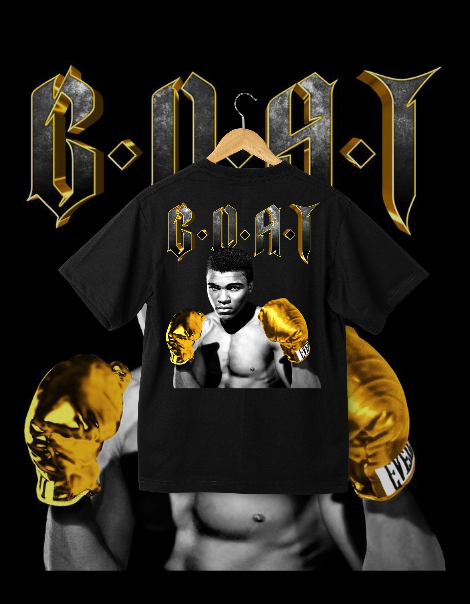 Muhammad Ali "GOAT" Boxing T-Shirt