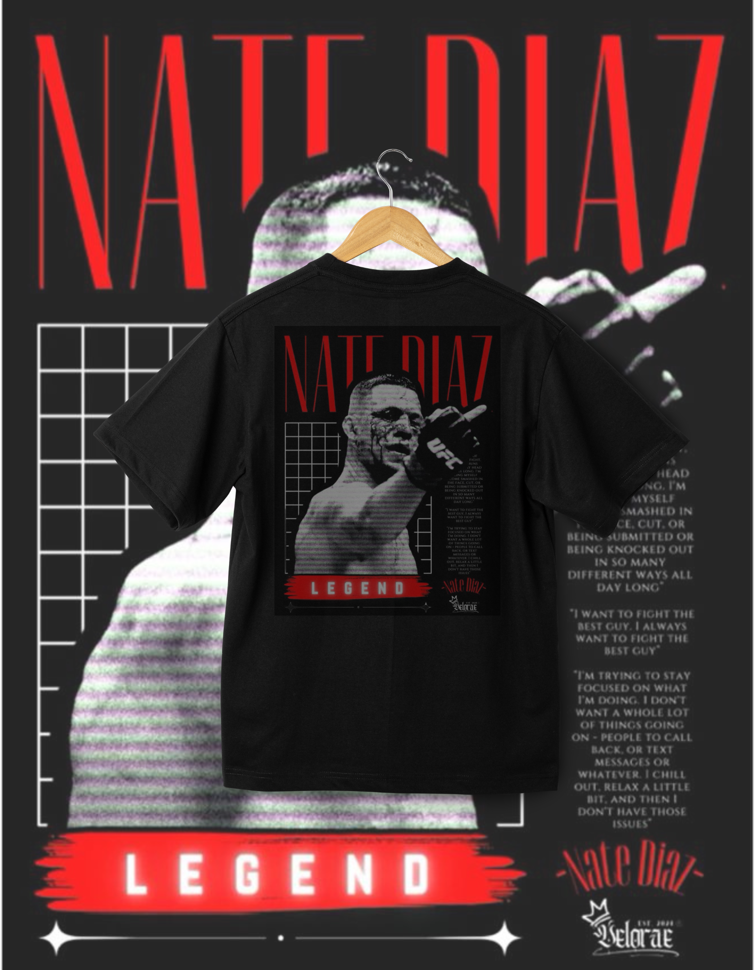 Nate Diaz "Legend" UFC T-Shirt