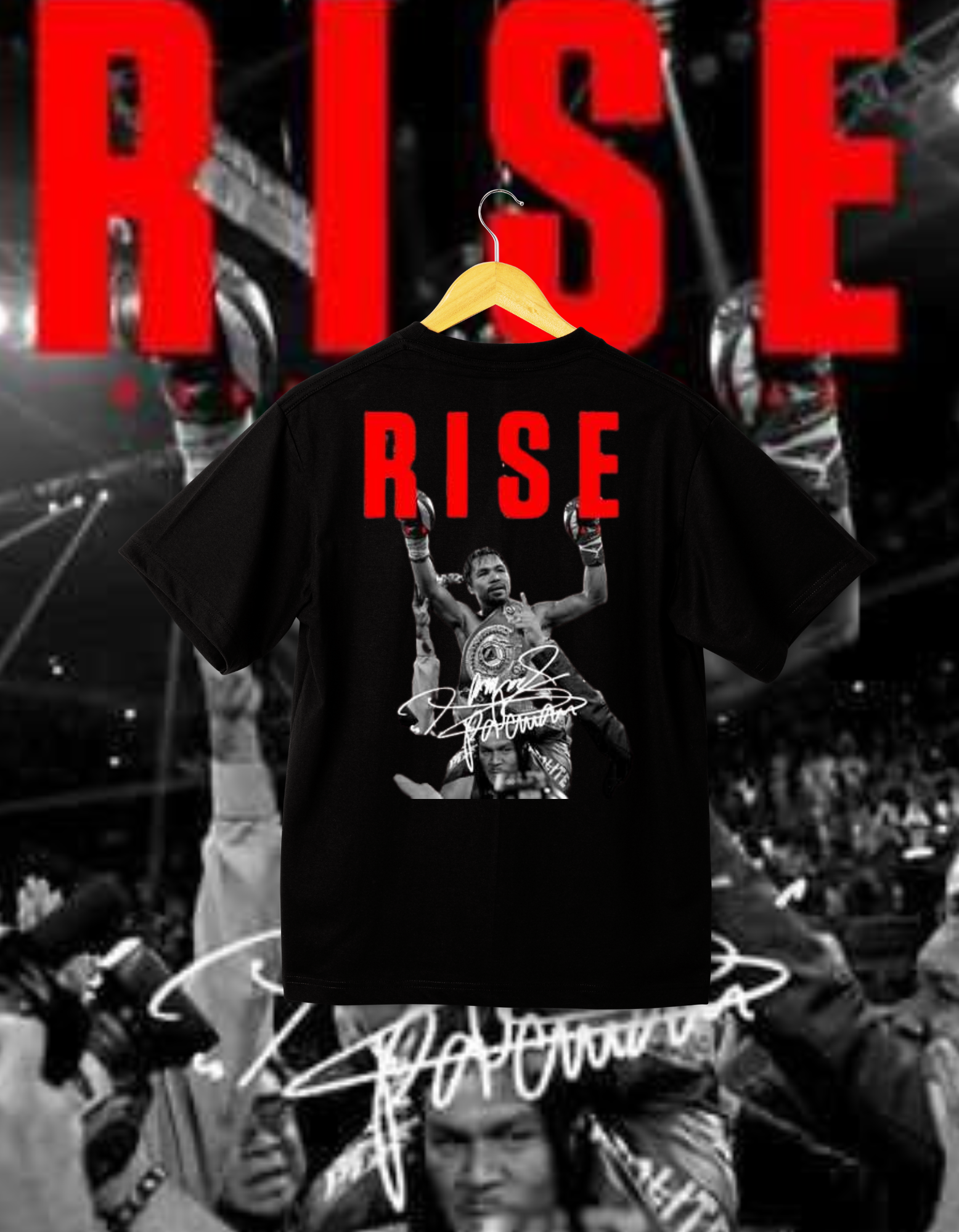 Boxing & MMA Champions Black T-Shirts