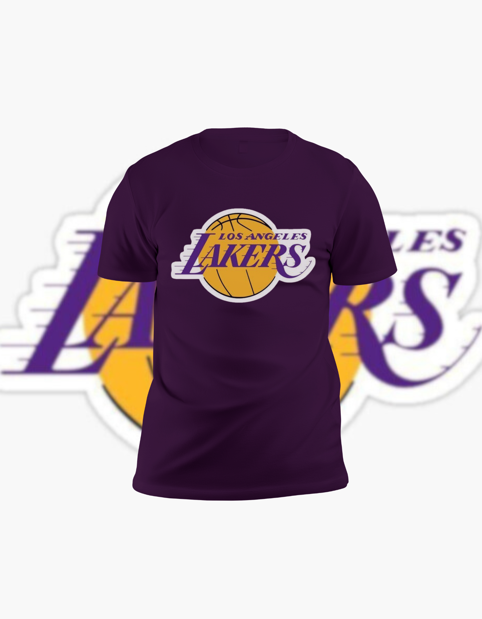 Official LA Lakers Classic Logo Vintage Purple T-Shirt