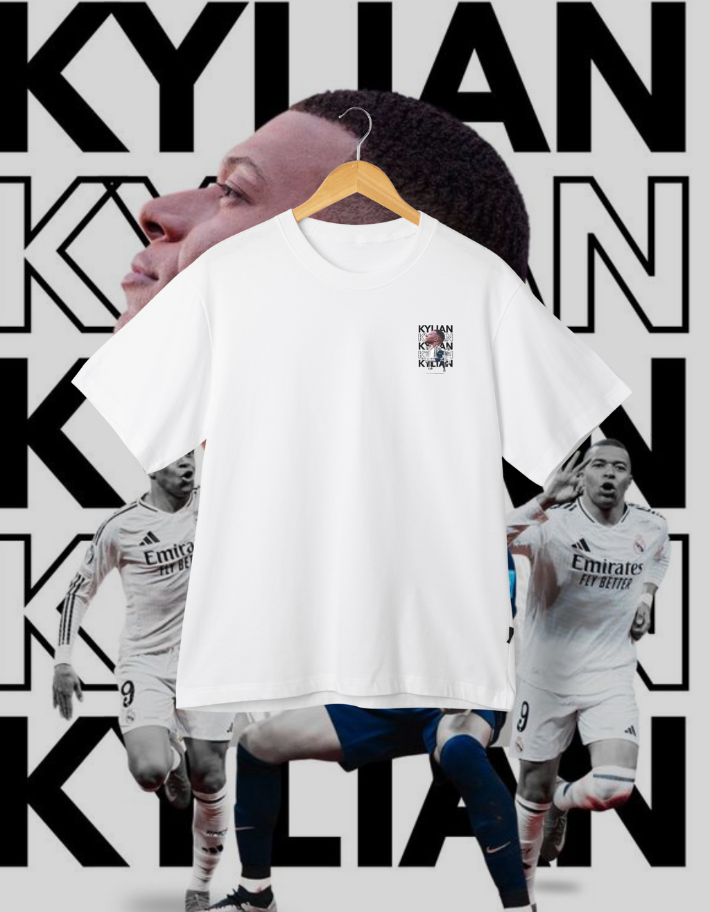 Kylian Mbappé PSG & Real Madrid Fan T-Shirt
