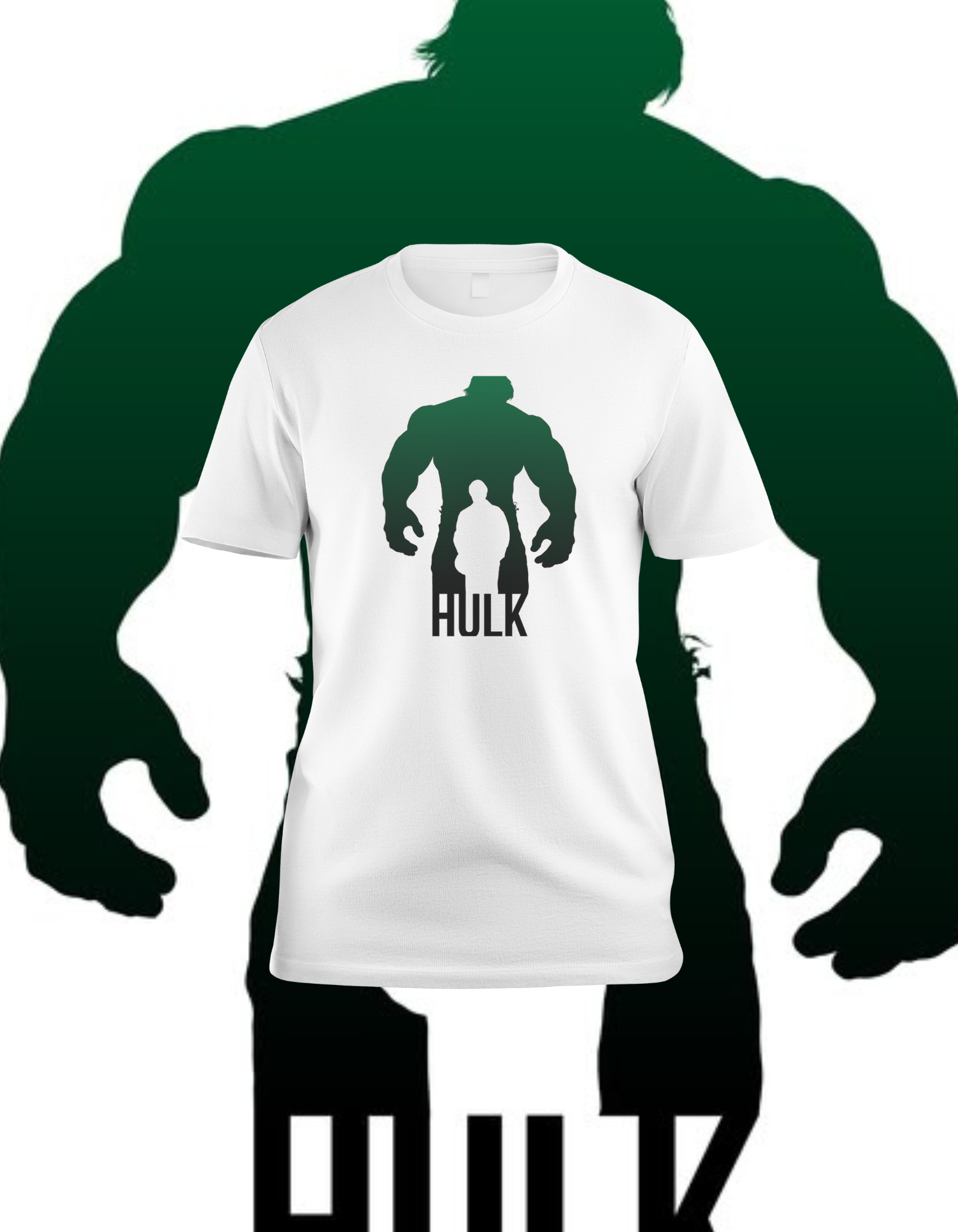 Hulk Silhouette Basic T-shirt