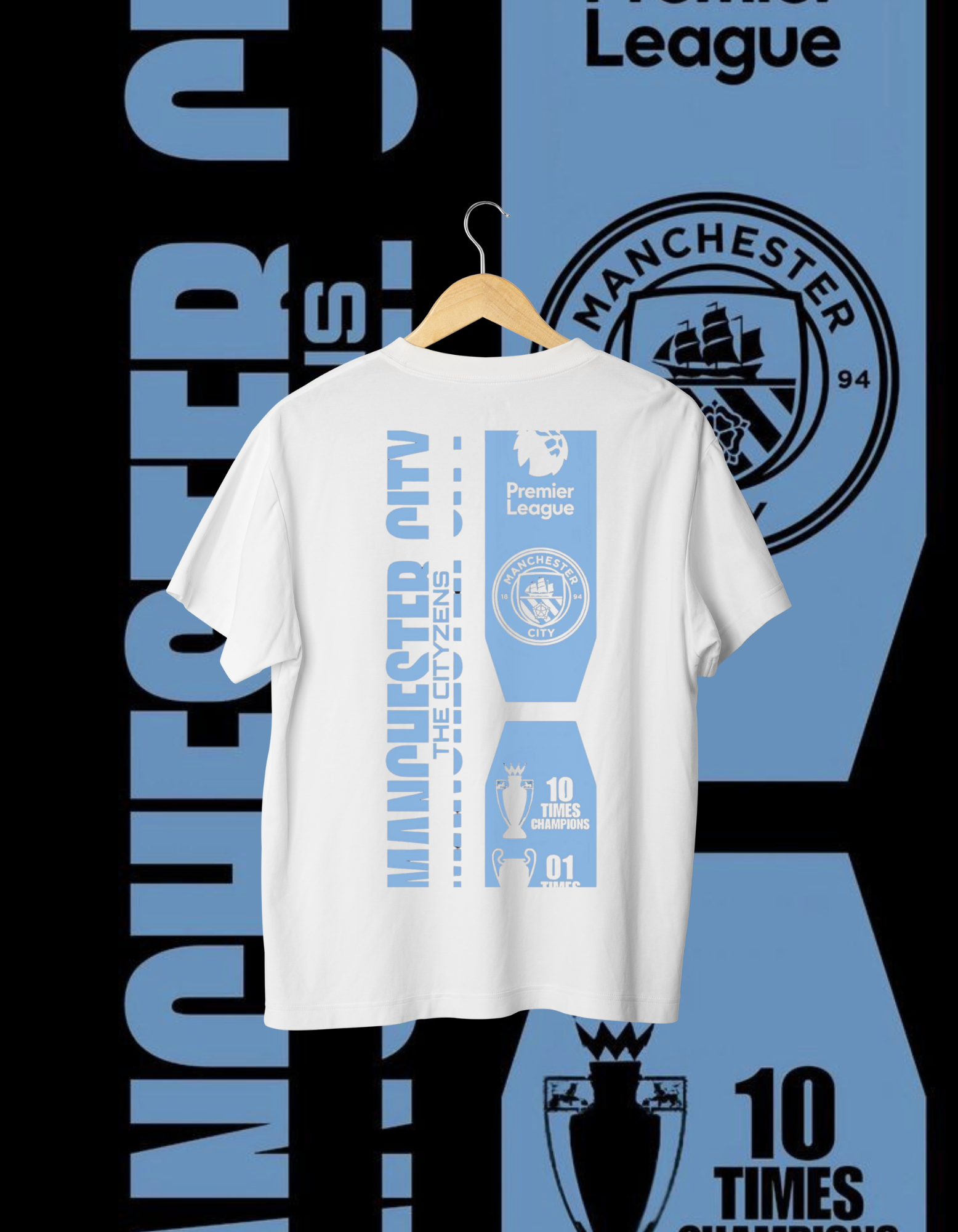 Manchester City Premier League Champions Fan T-Shirt