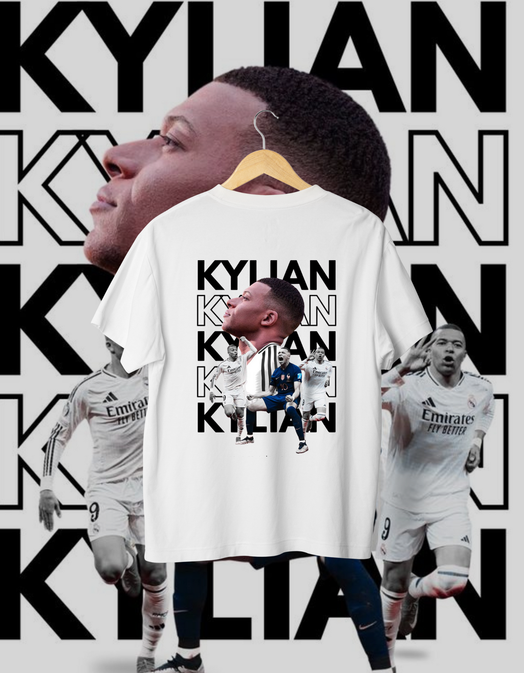 Kylian Mbappé PSG & Real Madrid Fan T-Shirt