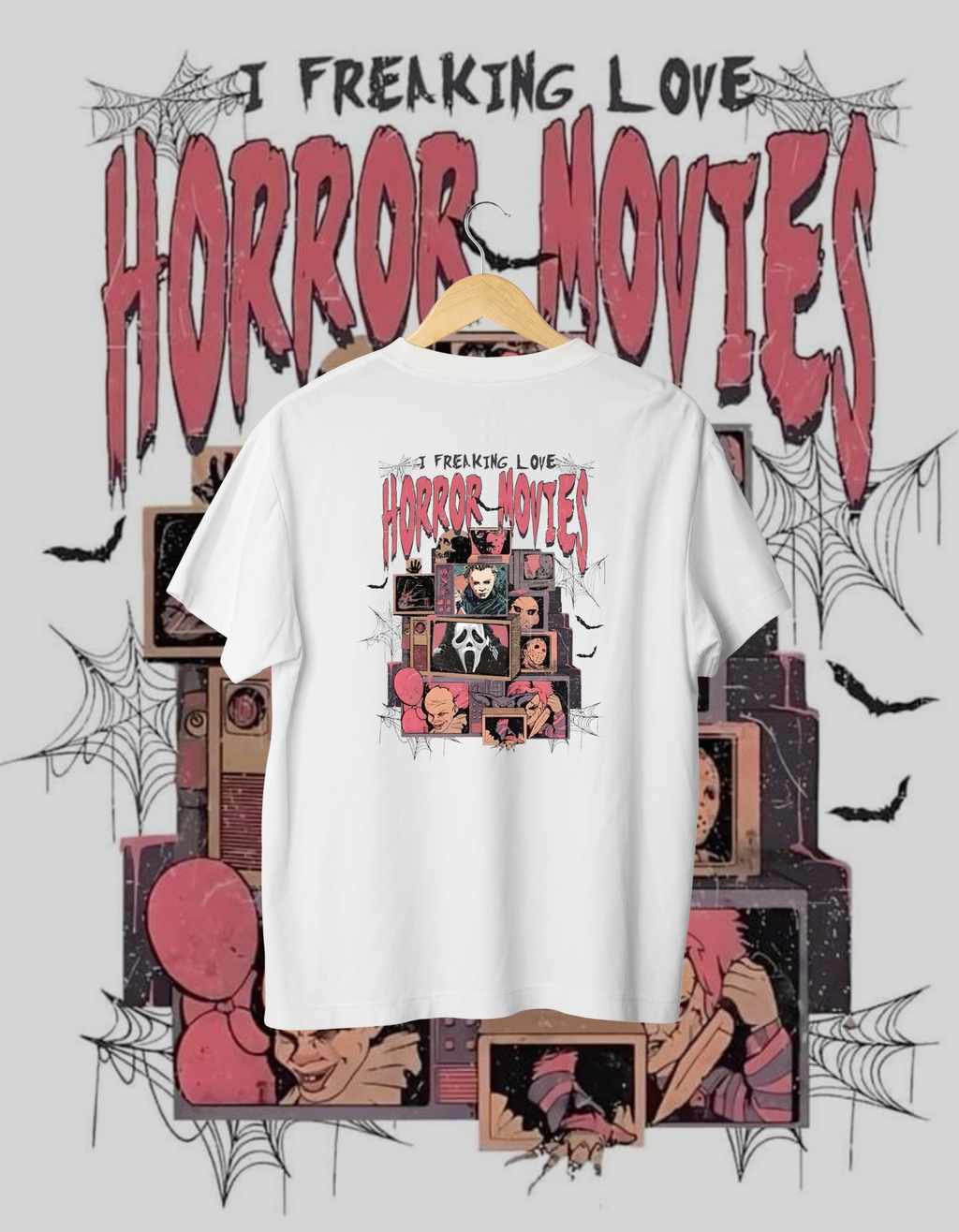 I Freaking Love Horror Movies Graphic T-Shirt