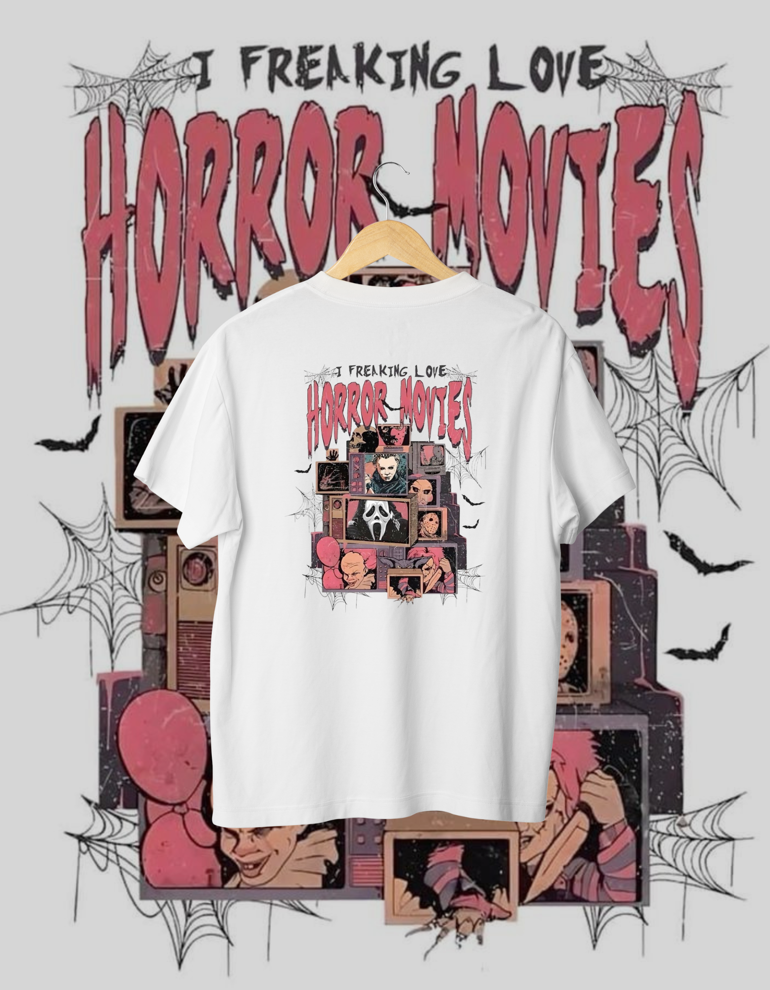 I Freaking Love Horror Movies Graphic T-Shirt