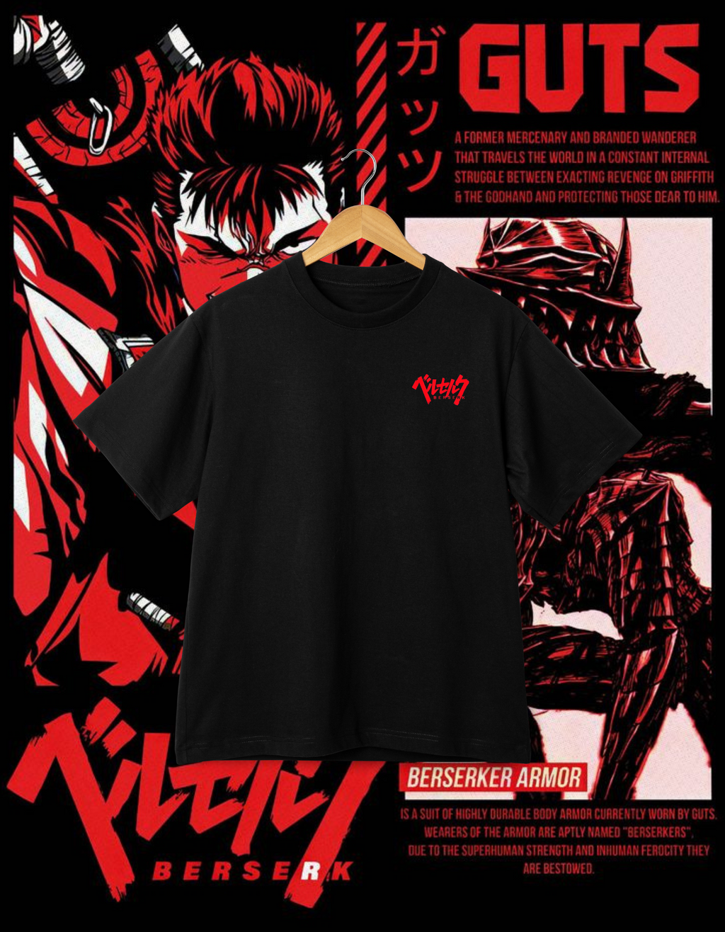 Berserk Guts Branded T-Shirt