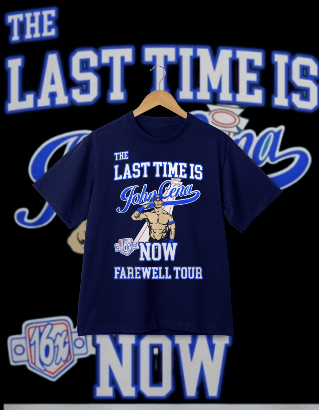 Official John Cena "The Last Time Is Now" 16X Farewell Tour T-Shirt