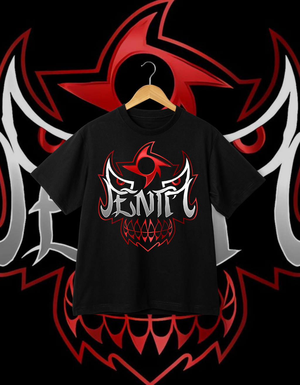 Rey Fenix "Fenîx" Lucha Libre Mask Logo Black T-Shirt