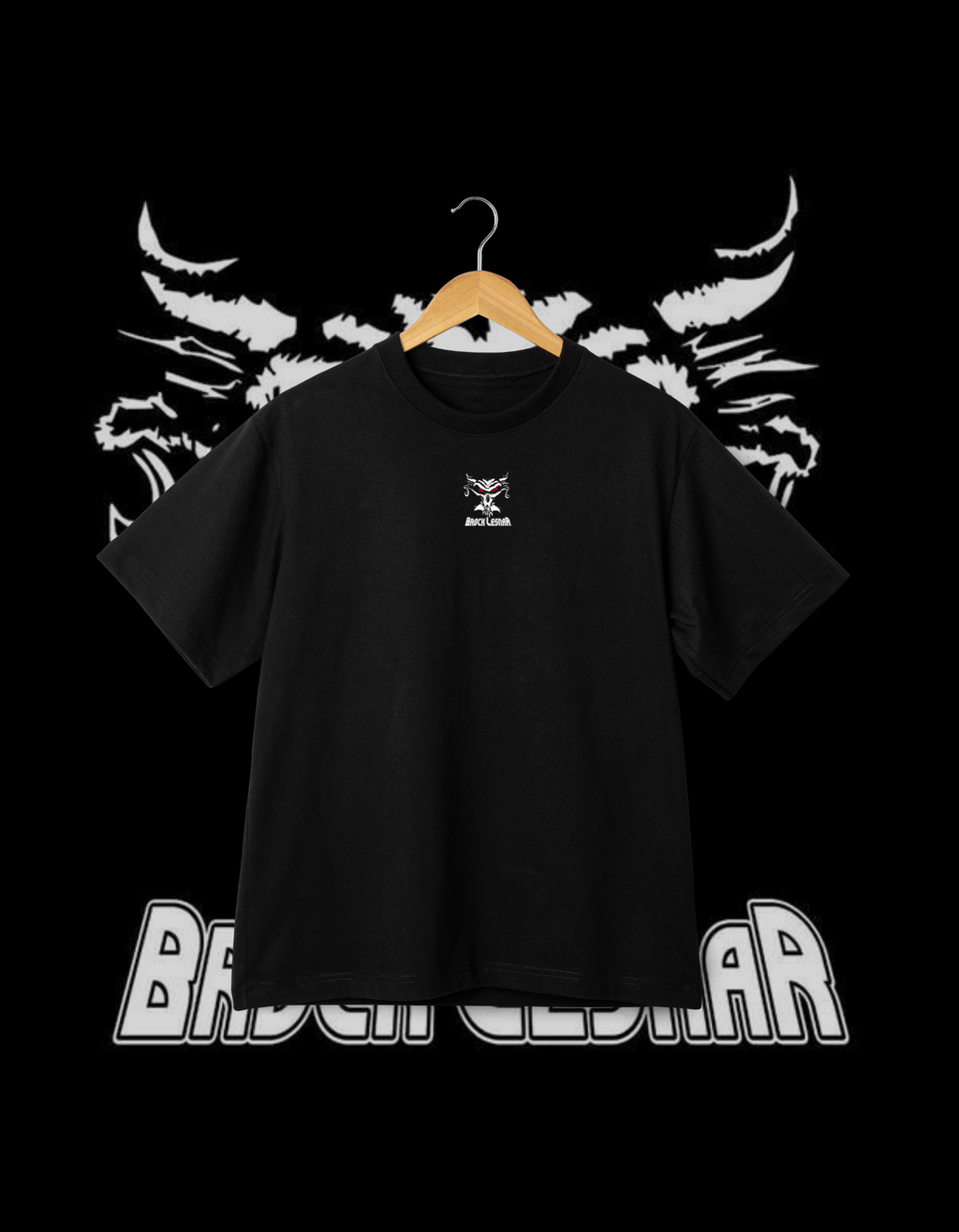Brock Lesnar "The Beast" Skull Logo Red Eyes Black Wrestling T-Shirt