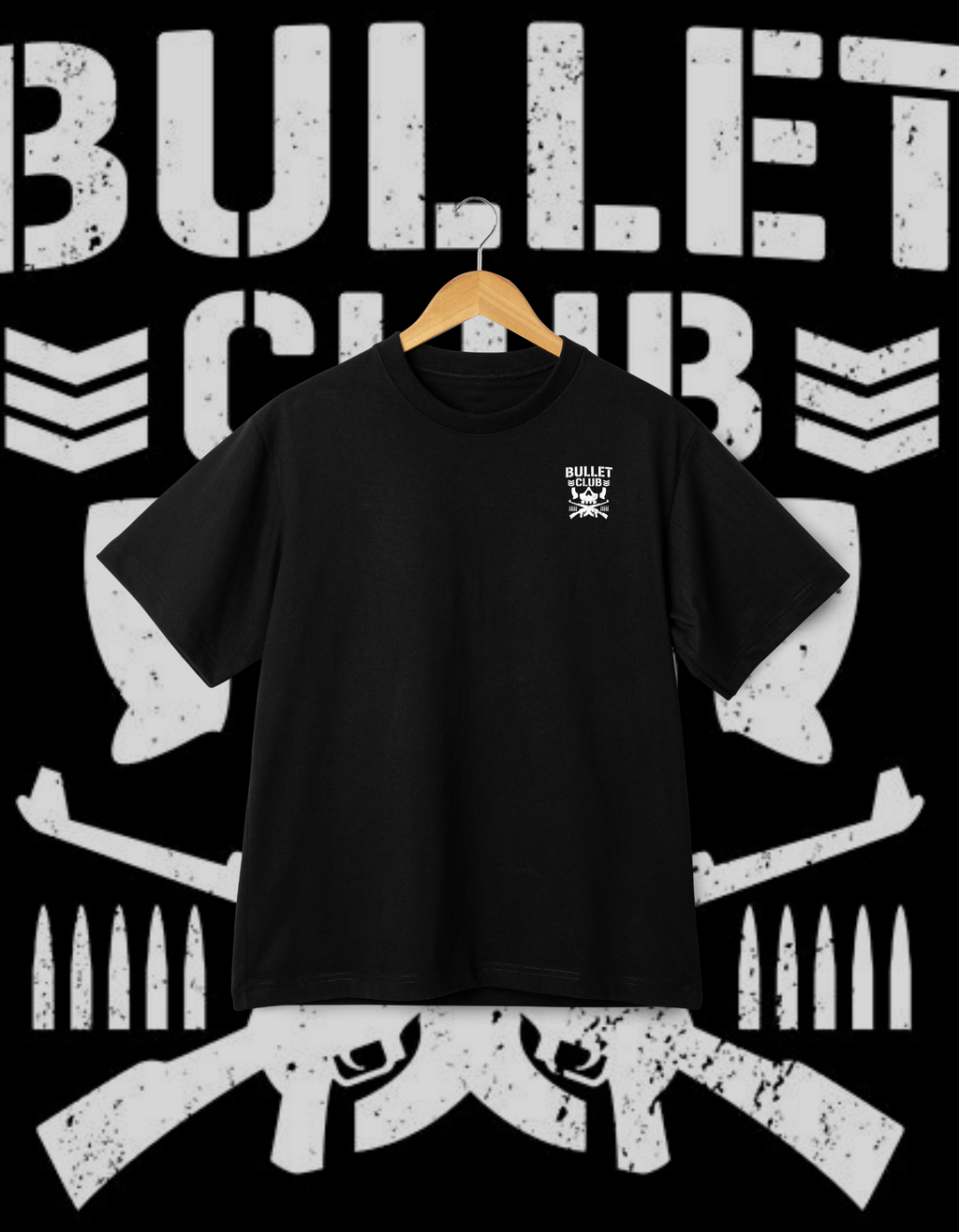 Bullet Club "Too Sweet" Skull & Crossed Rifles Black T-Shirt