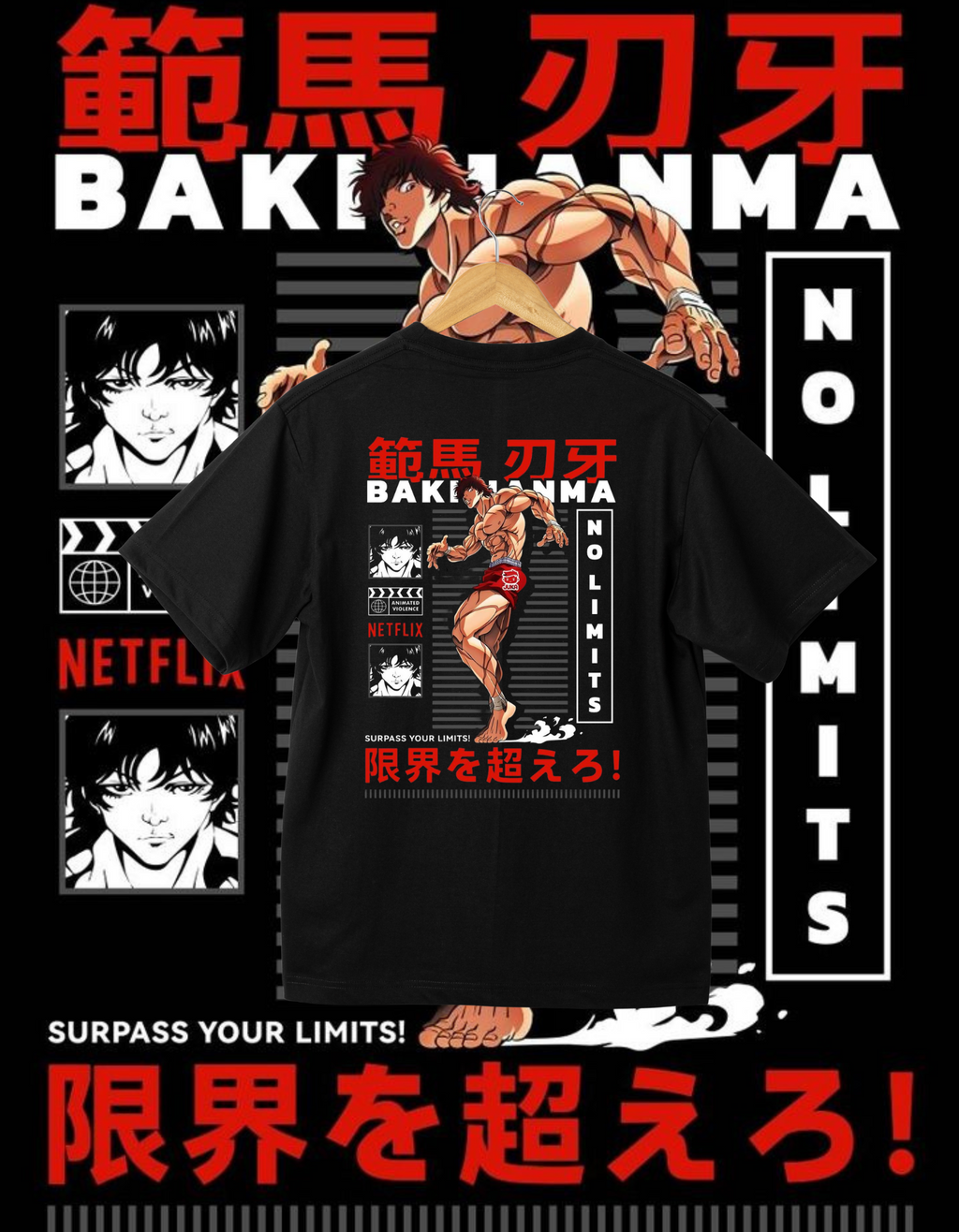 Baki Hanma "Surpass Your Limits" Graphic T-Shirt