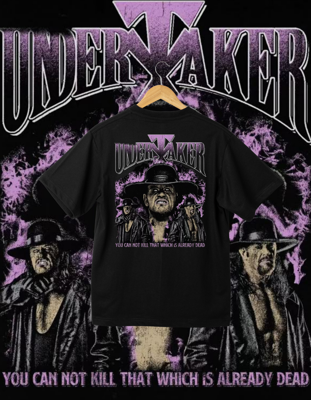 The Undertaker Vintage Graveyard Quote Black Wrestling T-Shirt