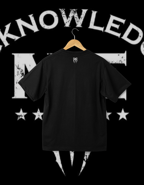 Roman Reigns "ACKNOWLEDGE ME" Head of the Table Black T-Shirt